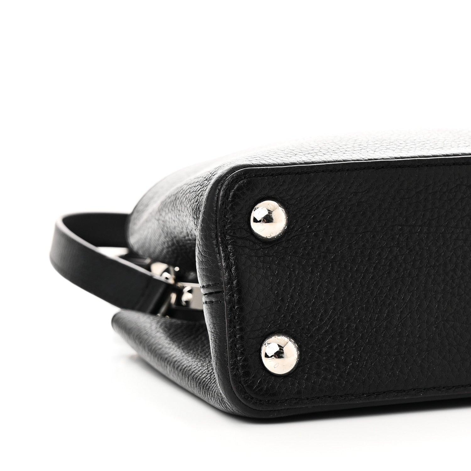 Taurillon Capucines BB Black Fuchsia