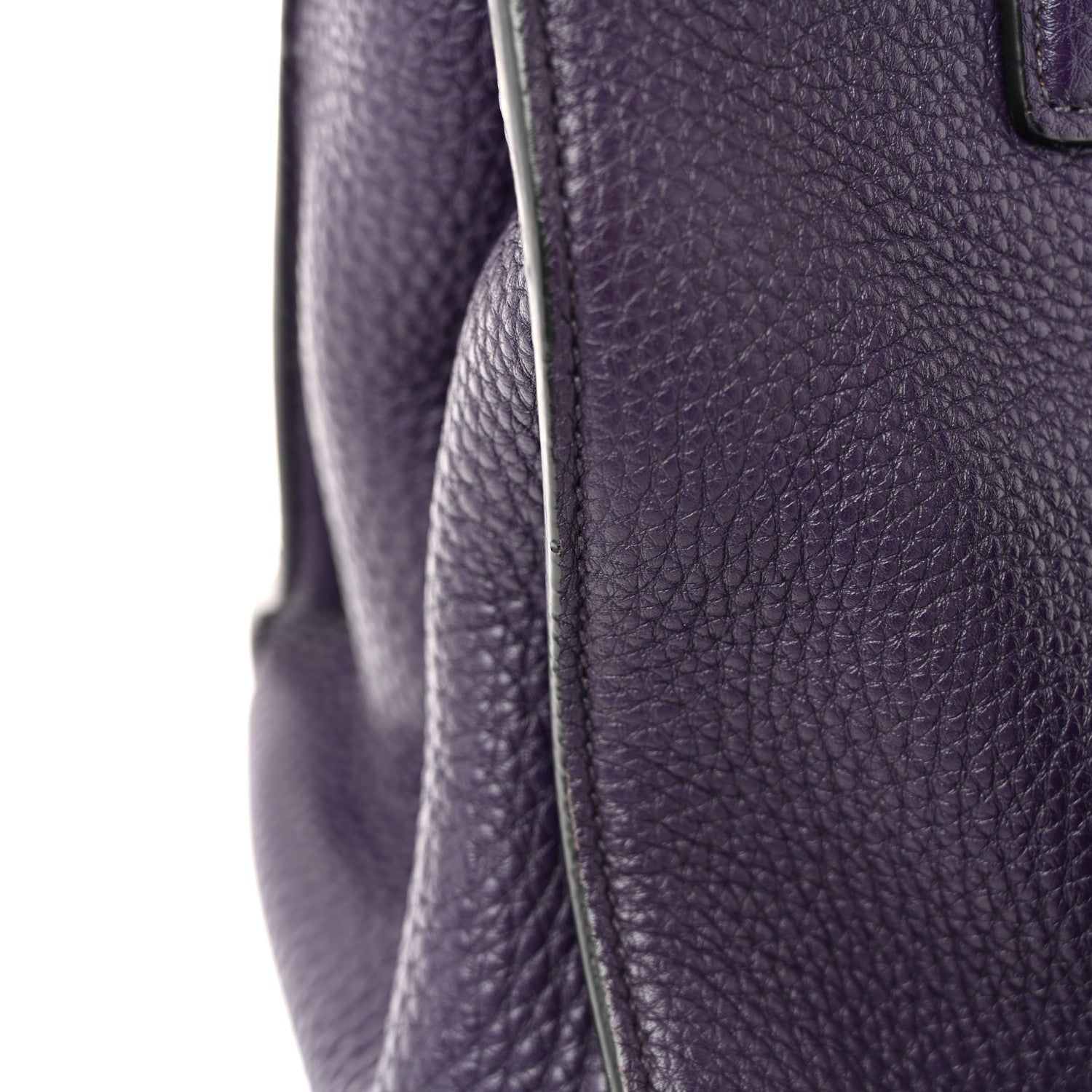 Vitello Daino Shopping Tote Viola