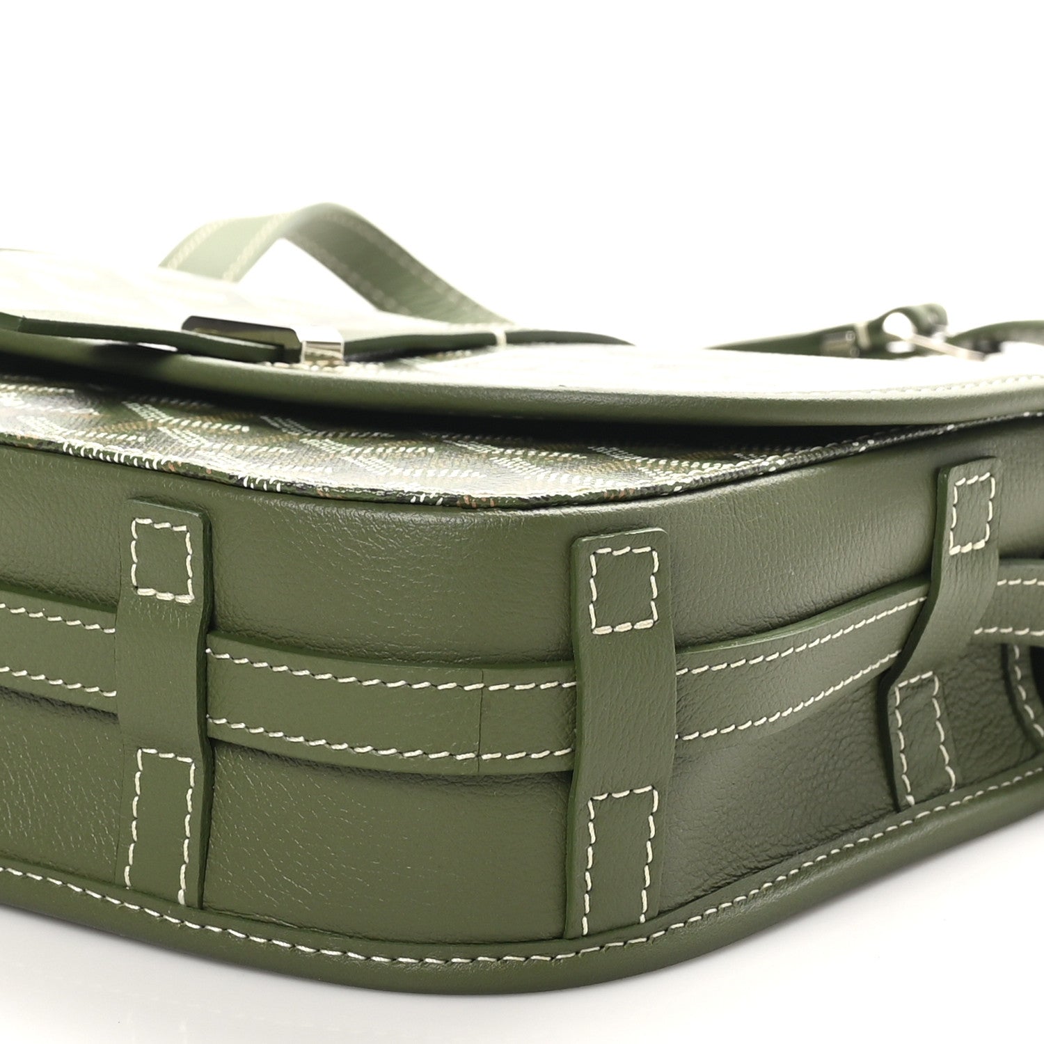 Goyardine Belvedere PM Messenger Bag Kaki