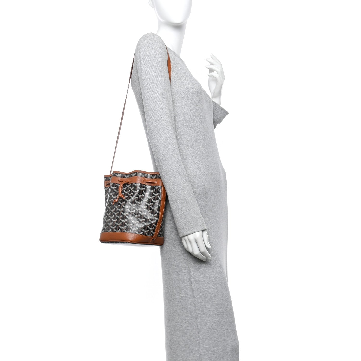 Goyardine Petit Flot Bucket Bag PM Black Gold