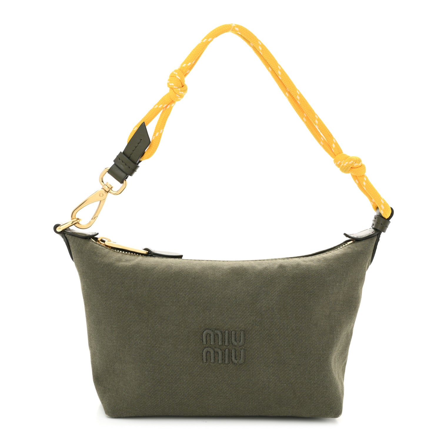 Canvas Gabardine Pouch Green