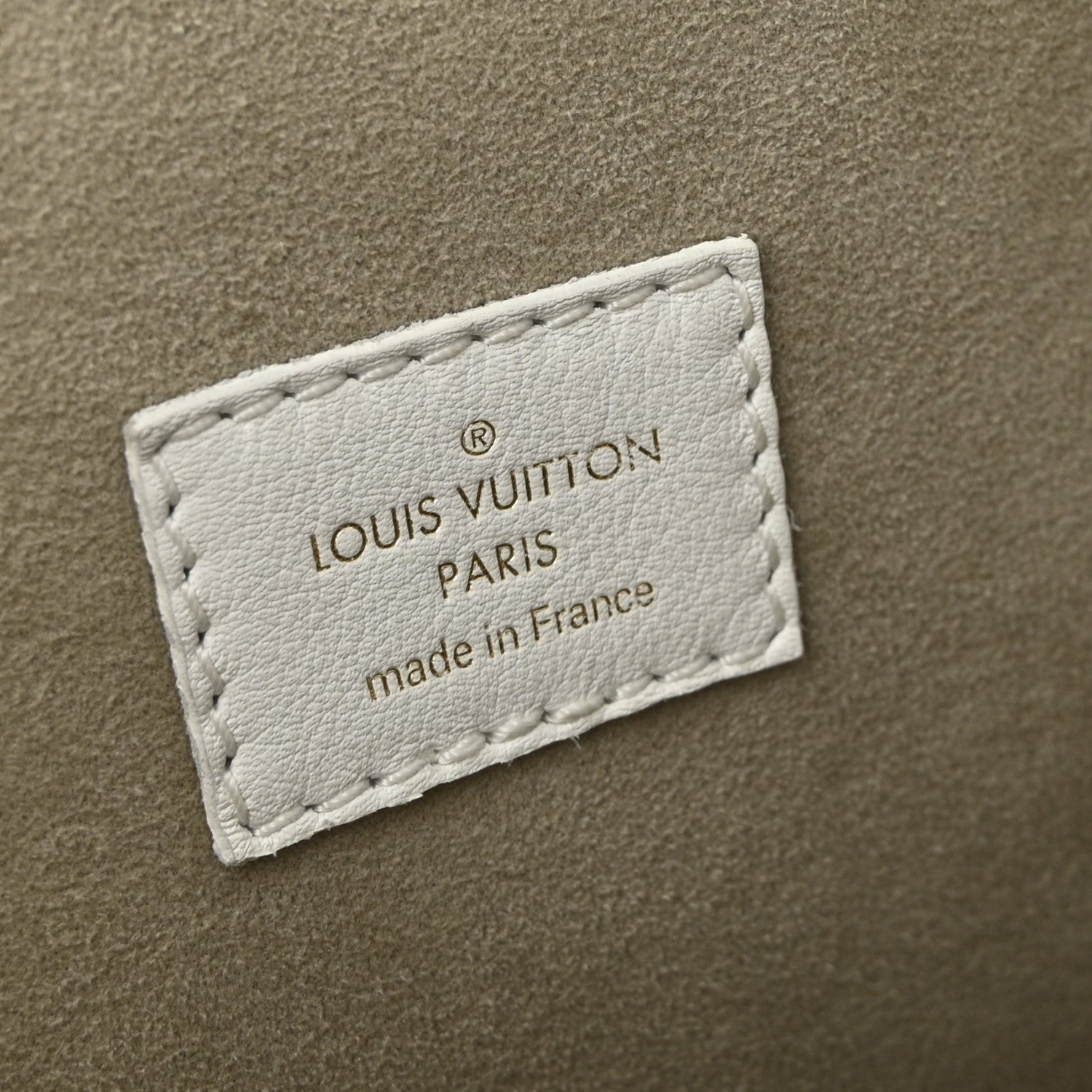 Calfskin Monogram Cutout Petit Noe White