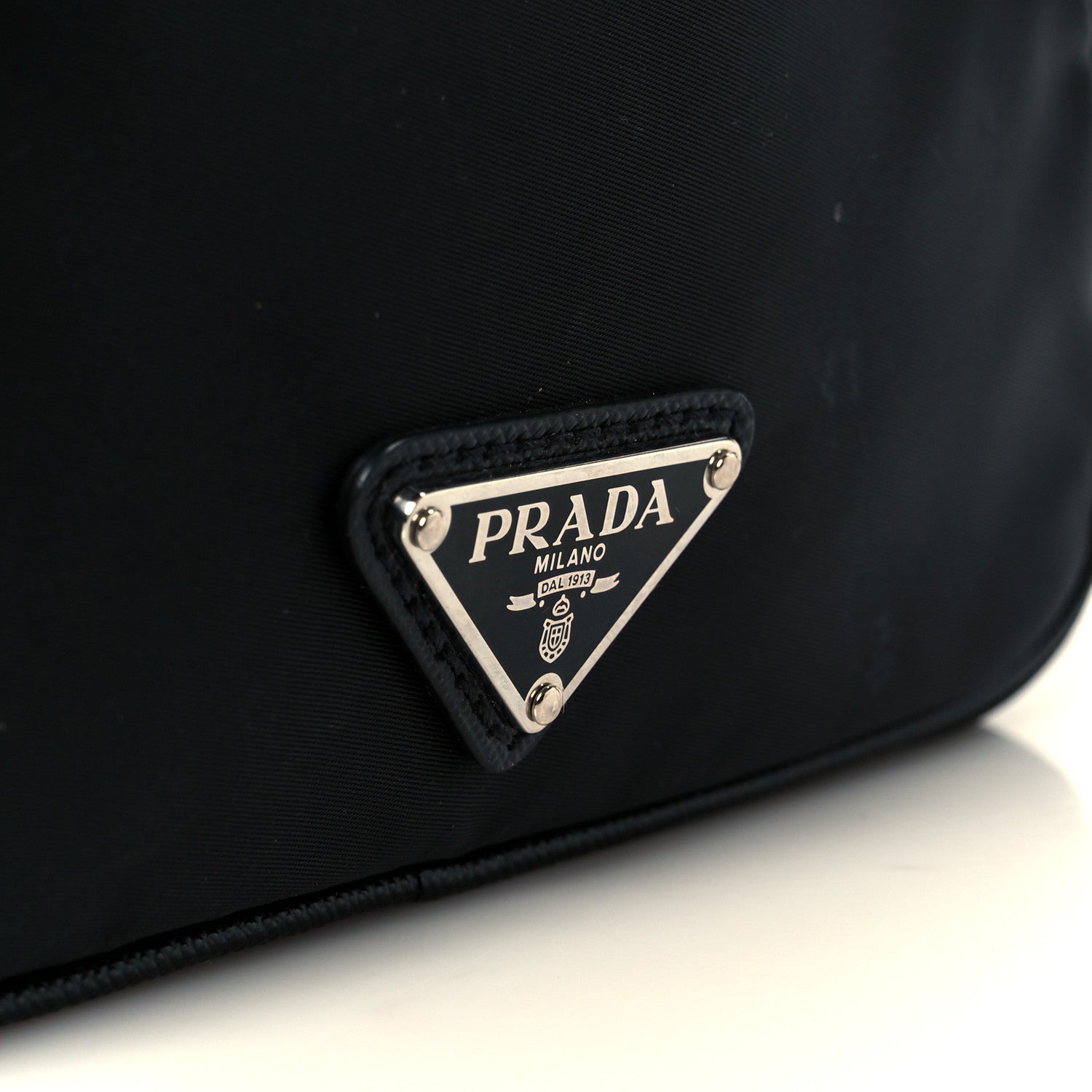 Re-Nylon Saffiano Pocket Messenger Black