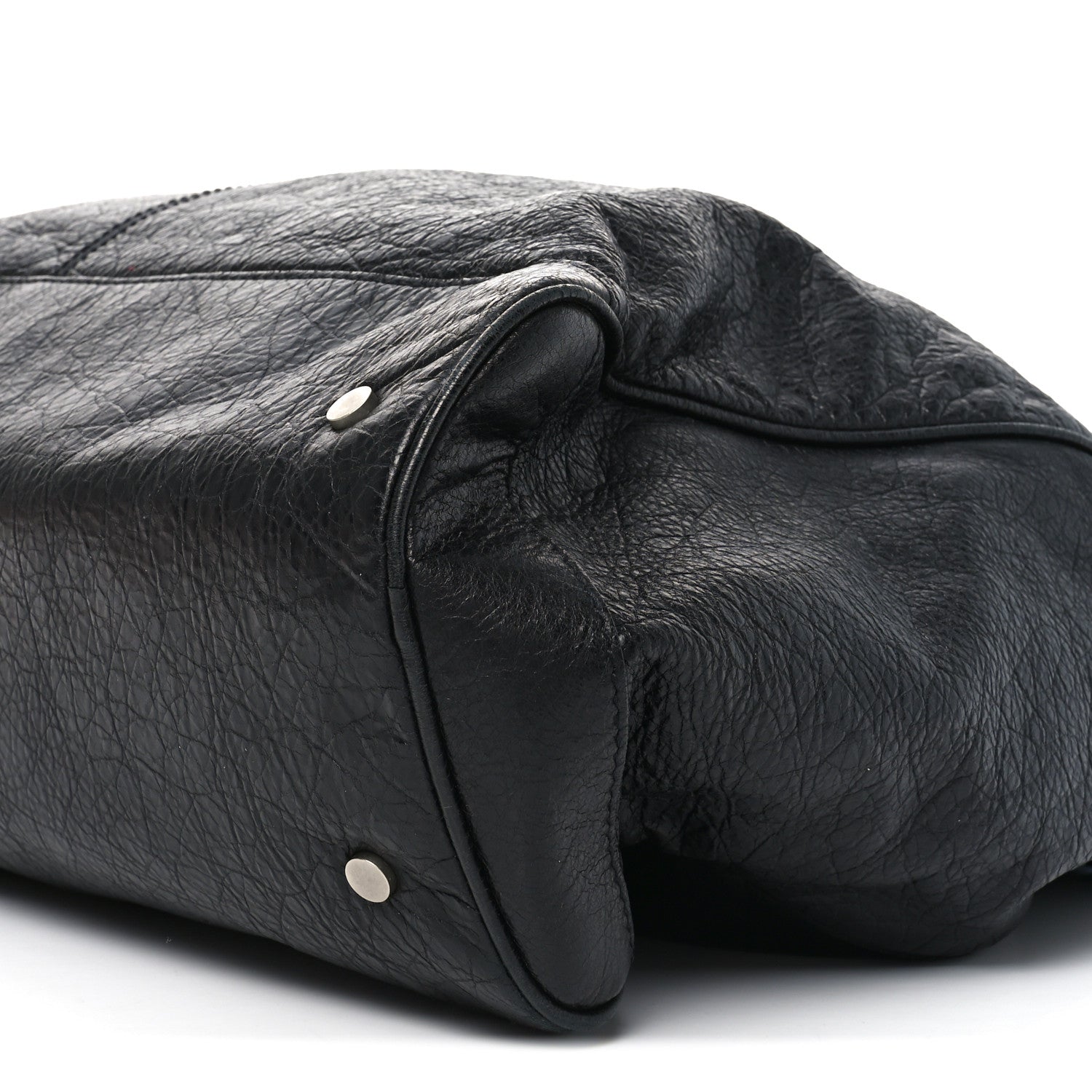 Agneau Classic Silver Hardware Weekender Black