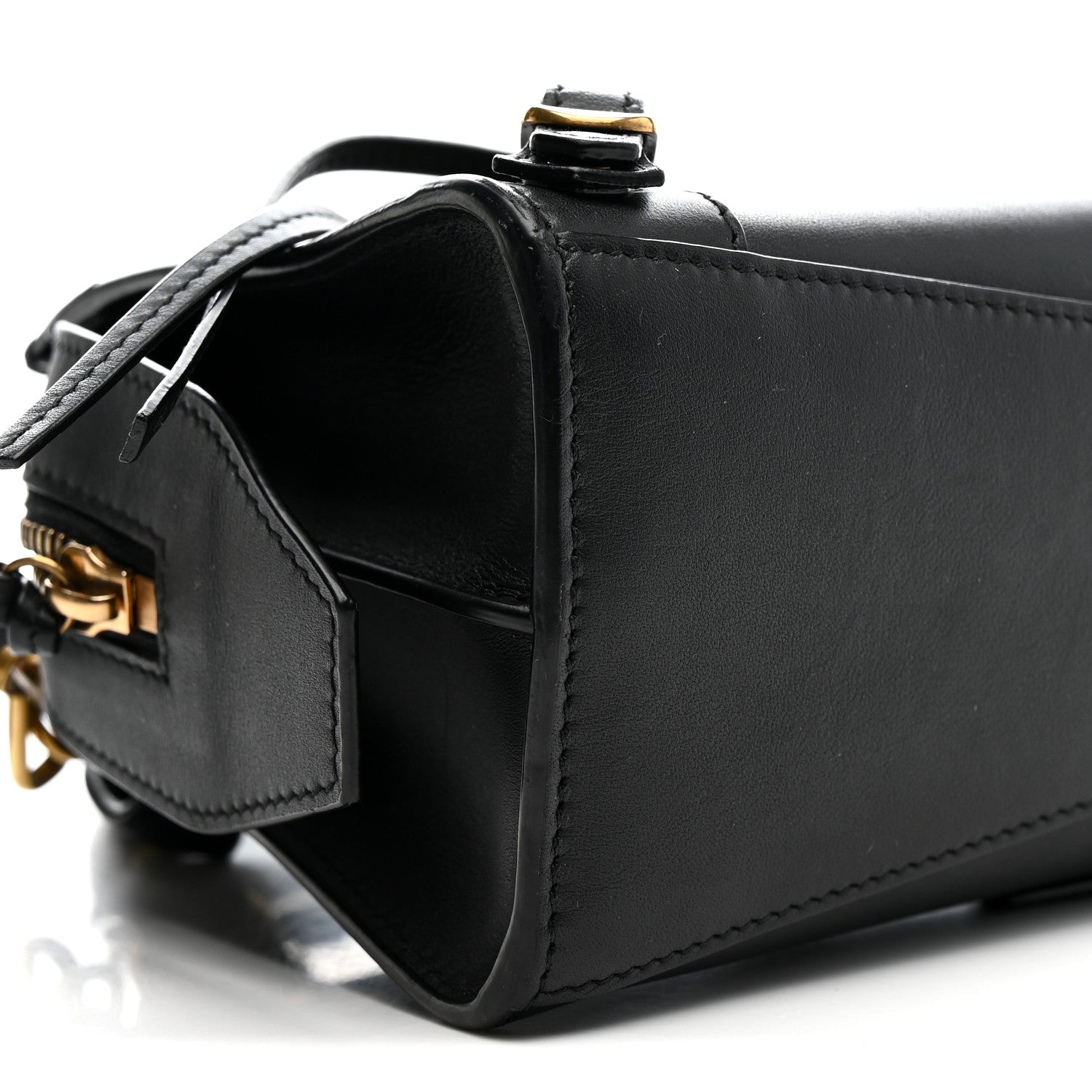 Smooth Calfskin Neo Classic Gold Hardware Mini City Black