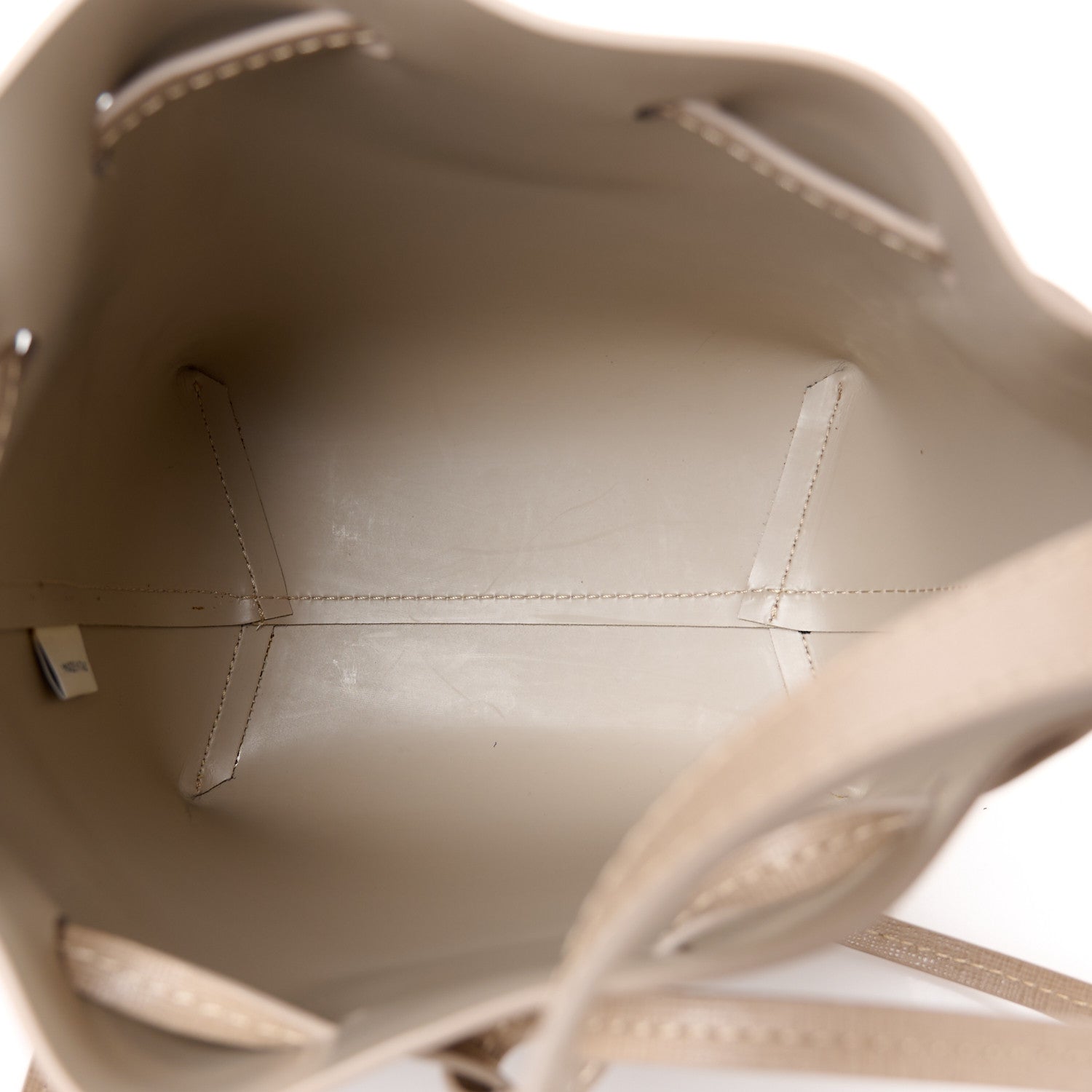 Saffiano Mini Mini Bucket Bag Beige