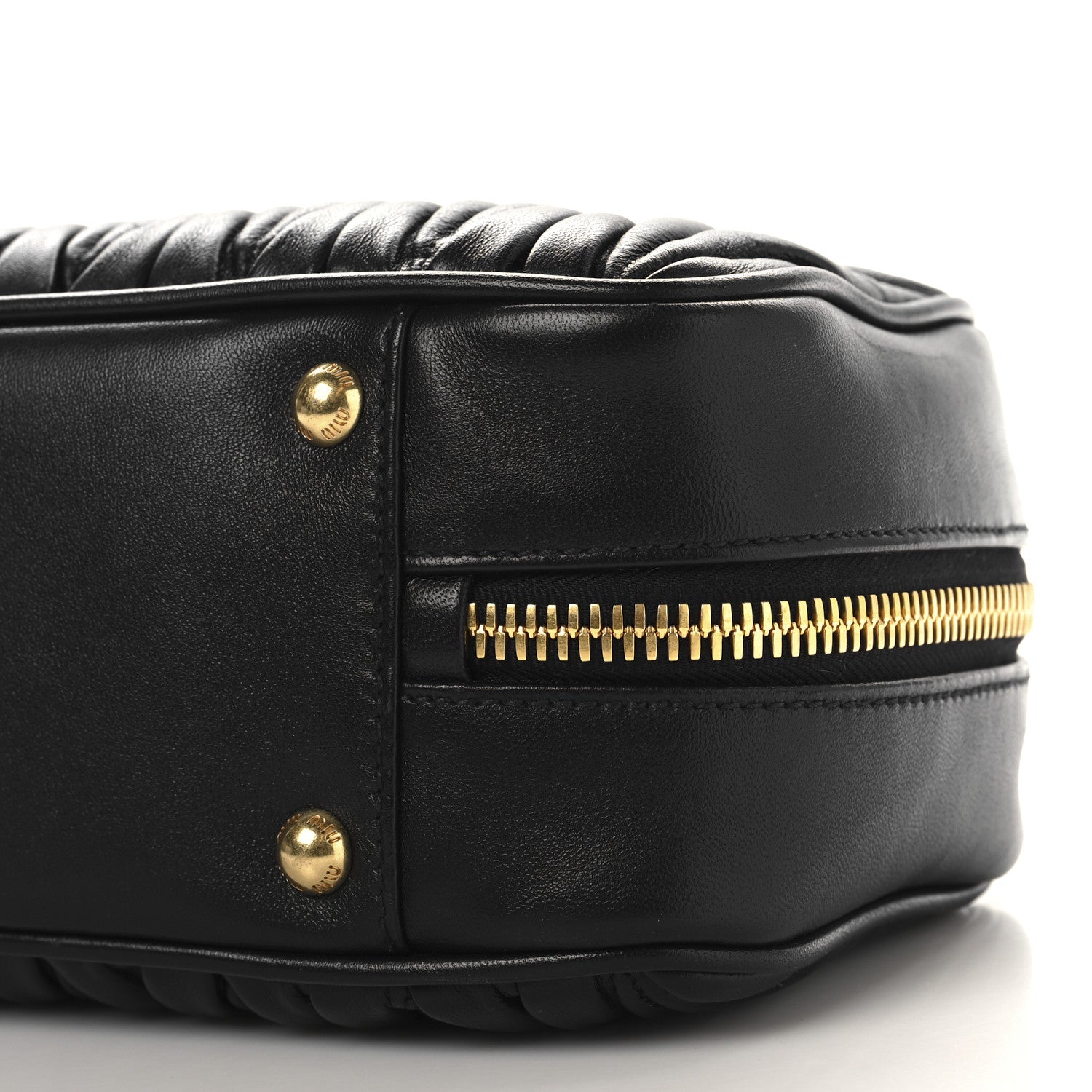 Nappa Matelasse Large Arcadie Top Handle Bag Black