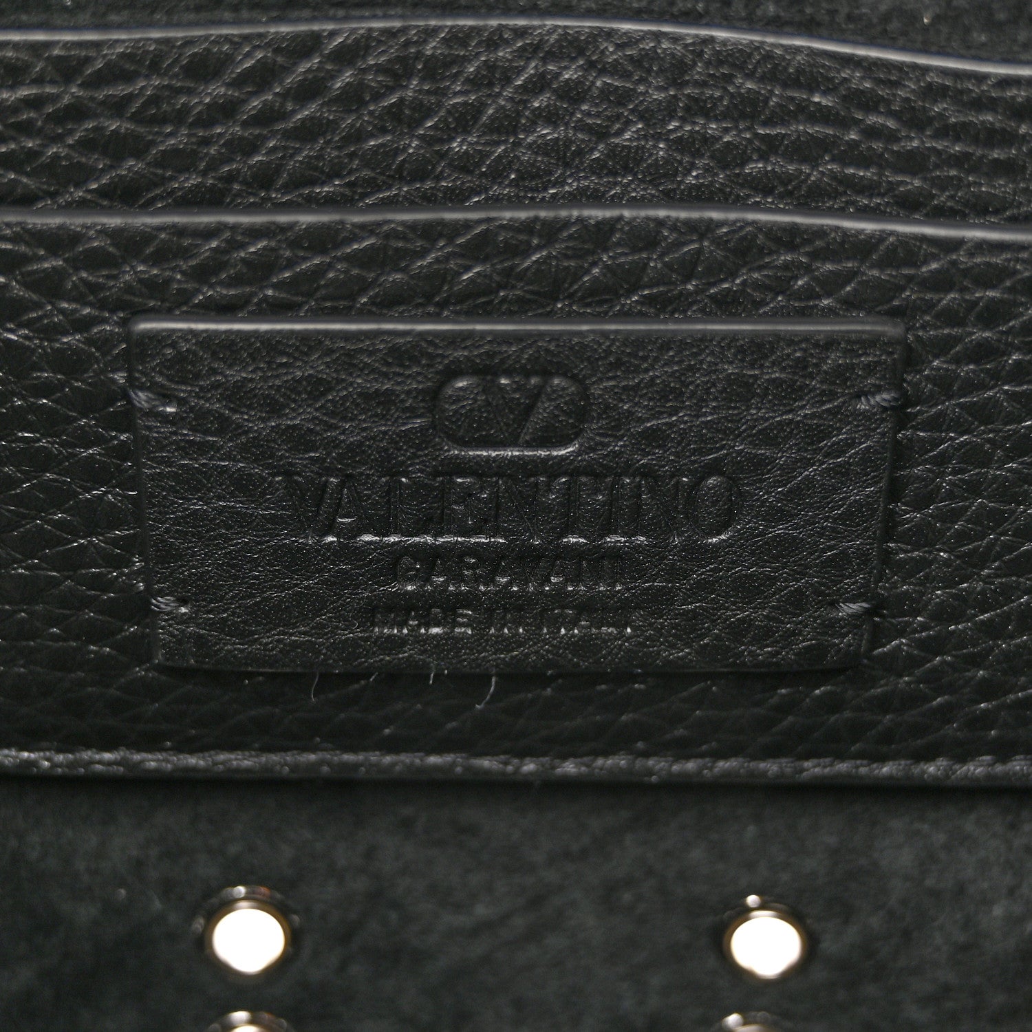 Grainy Calfskin Studded Nellcote Crossbody Bag Black