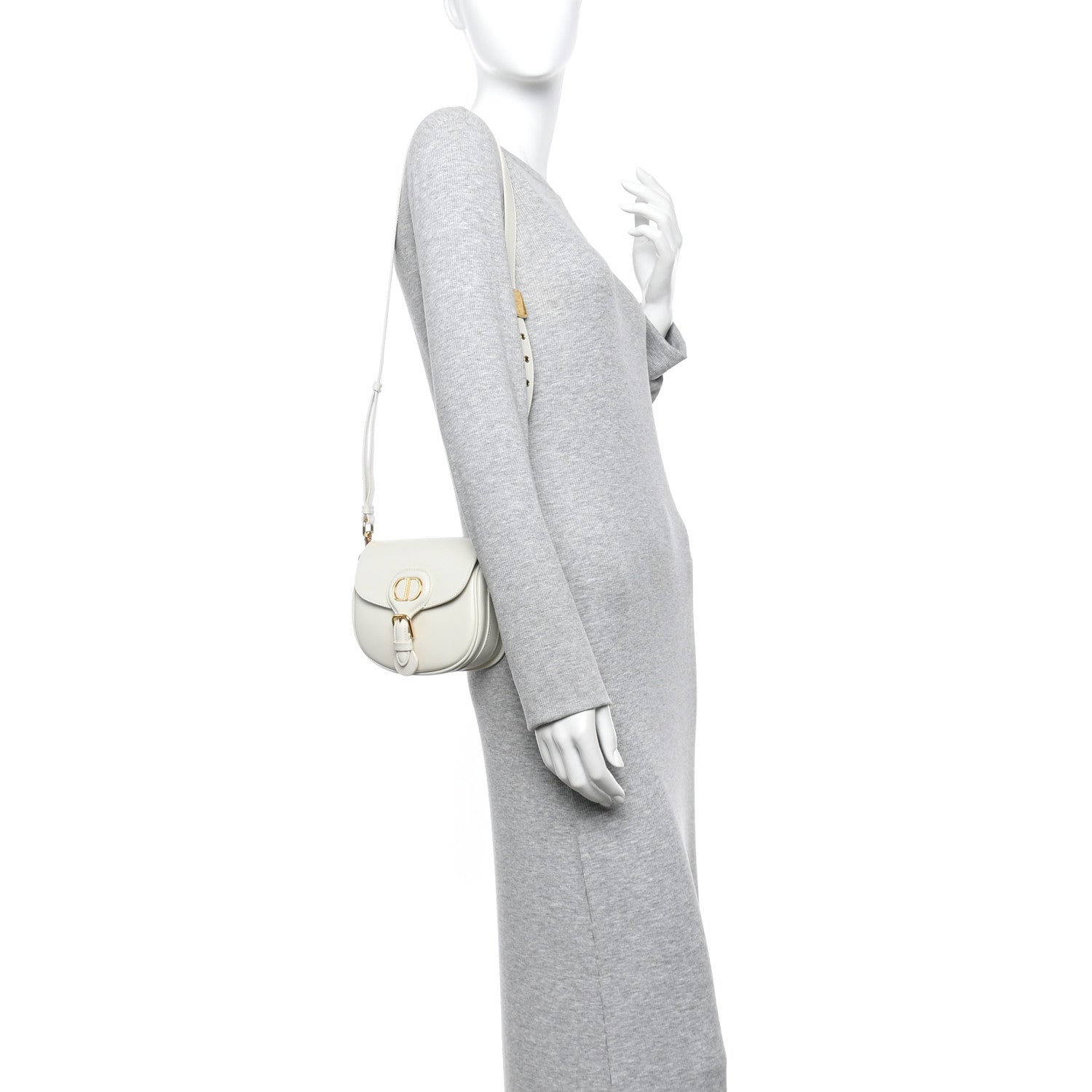 Box Calfskin Small Bobby Bag White