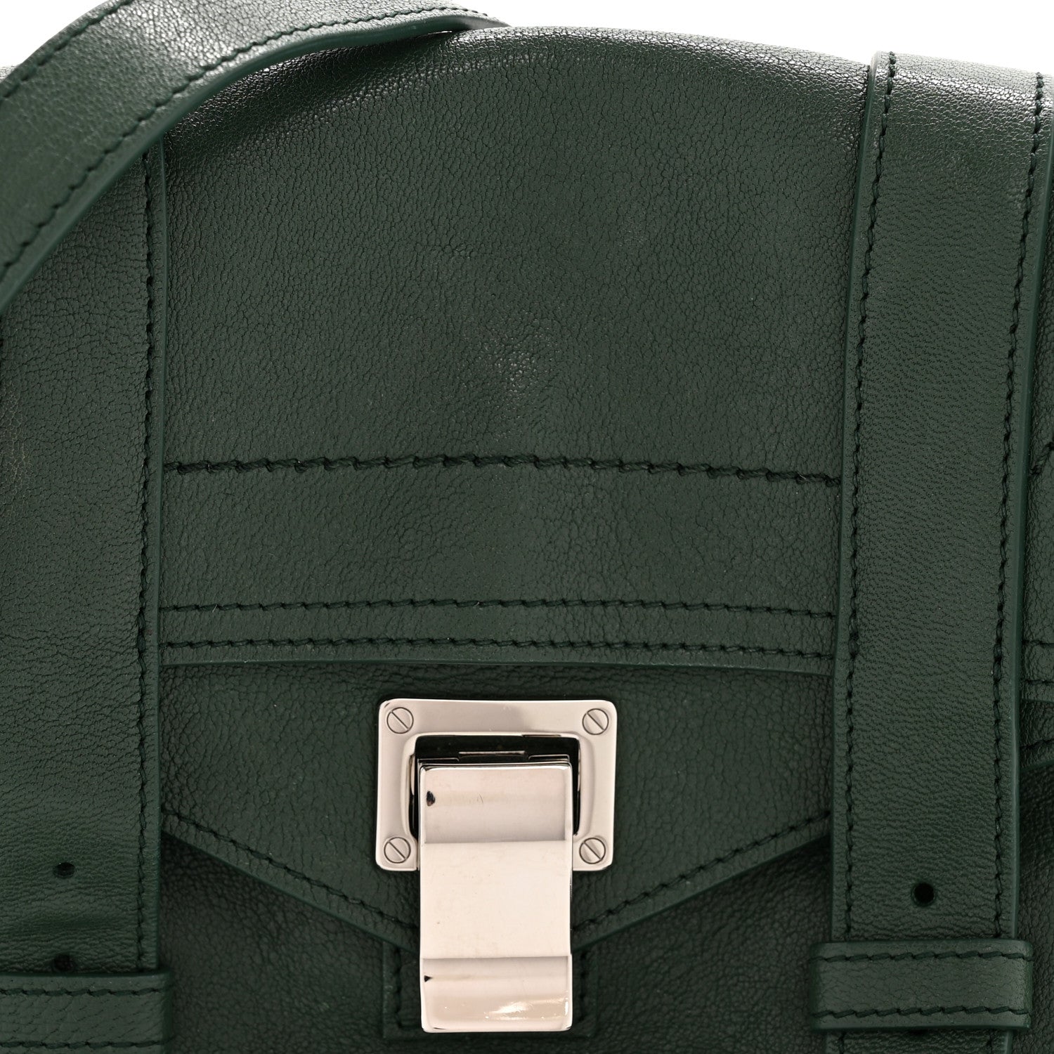 Lambskin Mini PS1 Satchel Forest Green