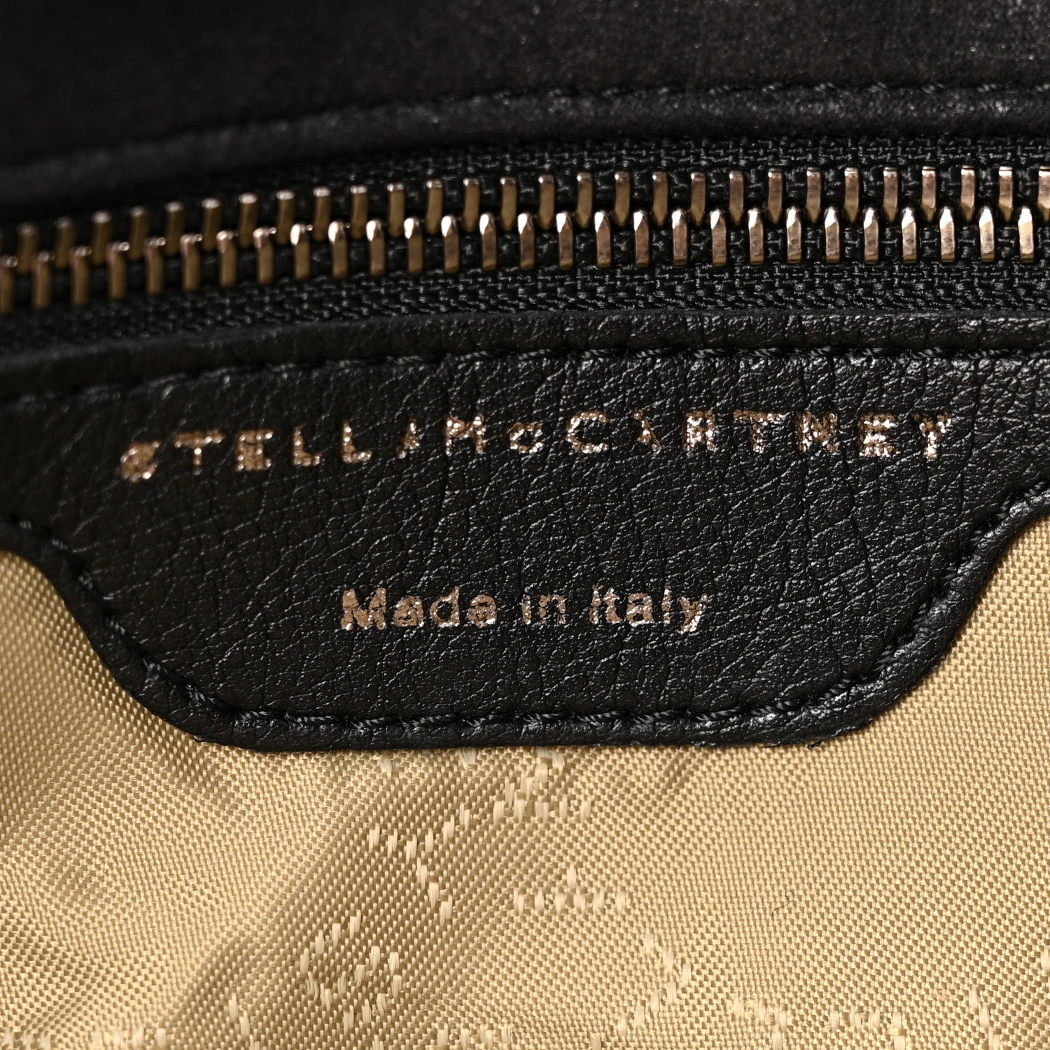 Shaggy Deer Quilted Falabella Fold Over Clutch Black