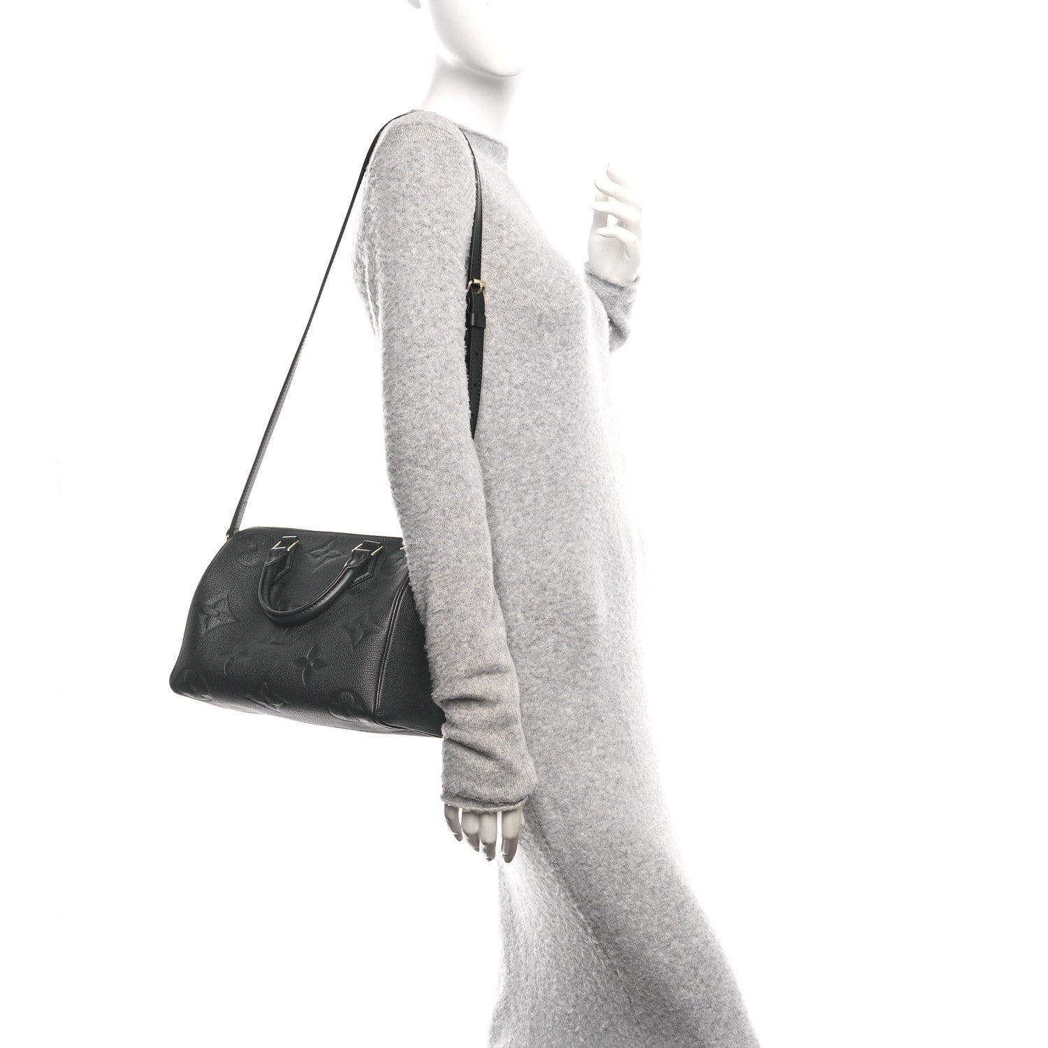 Empreinte Monogram Giant Speedy Bandouliere 25 Black