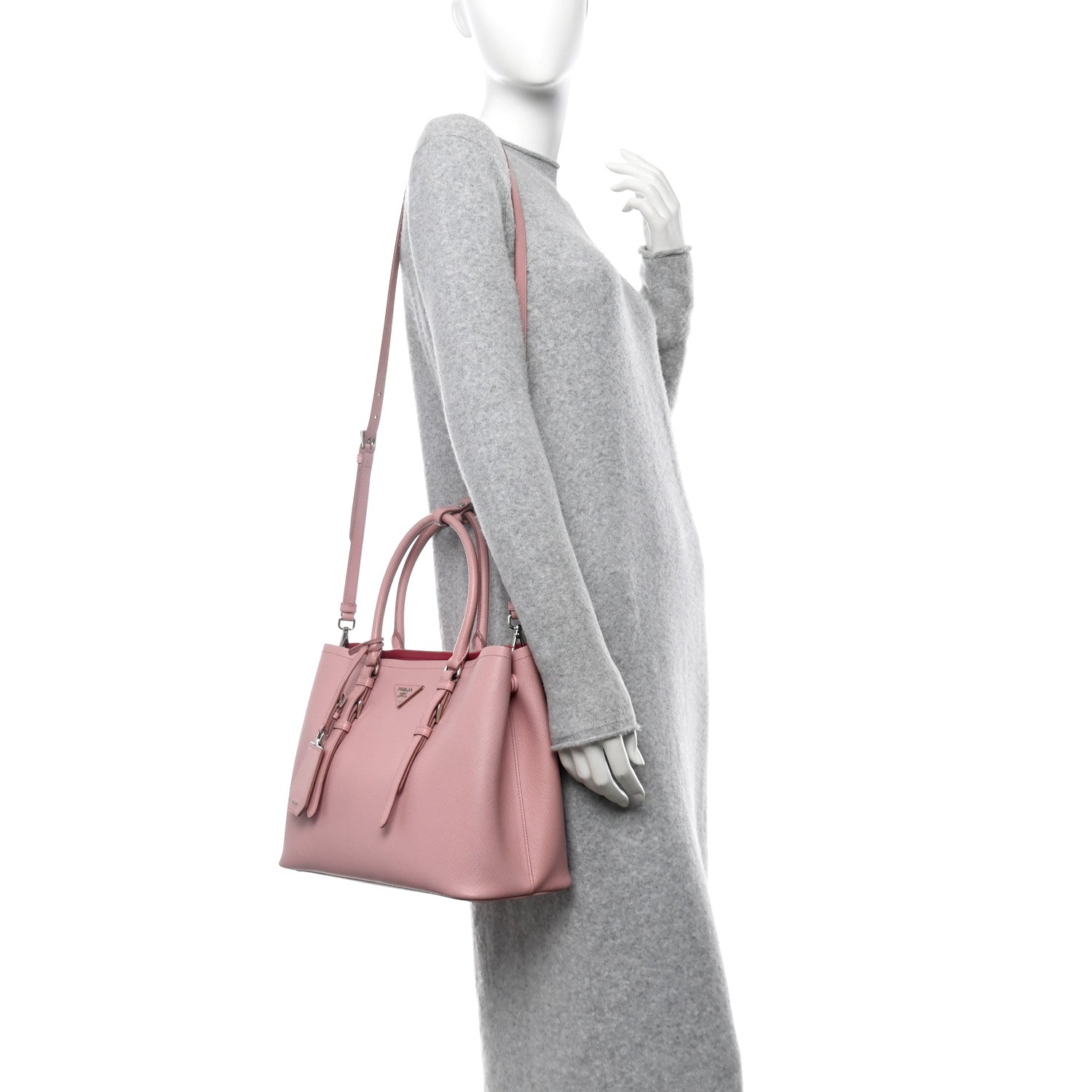 Saffiano Cuir Medium Double Handle Tote Pesco