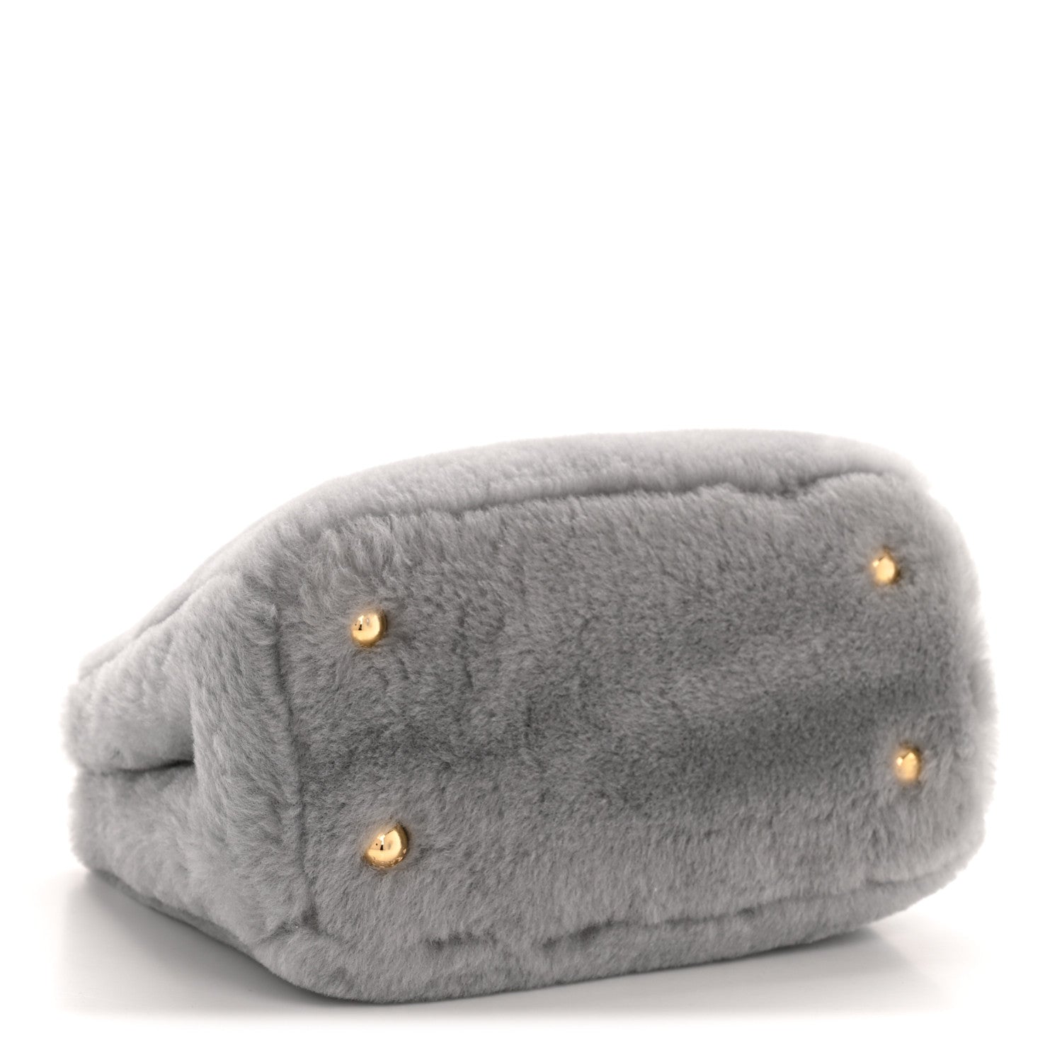 Shearling Mini Galleria Double Zip Tote Fiordaliso