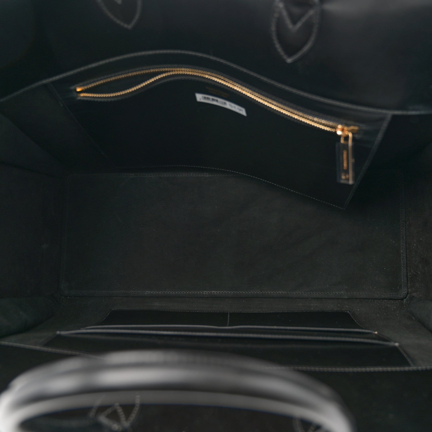 Brushed Off Calfskin XL Gancini Buckles Tote Bag Black