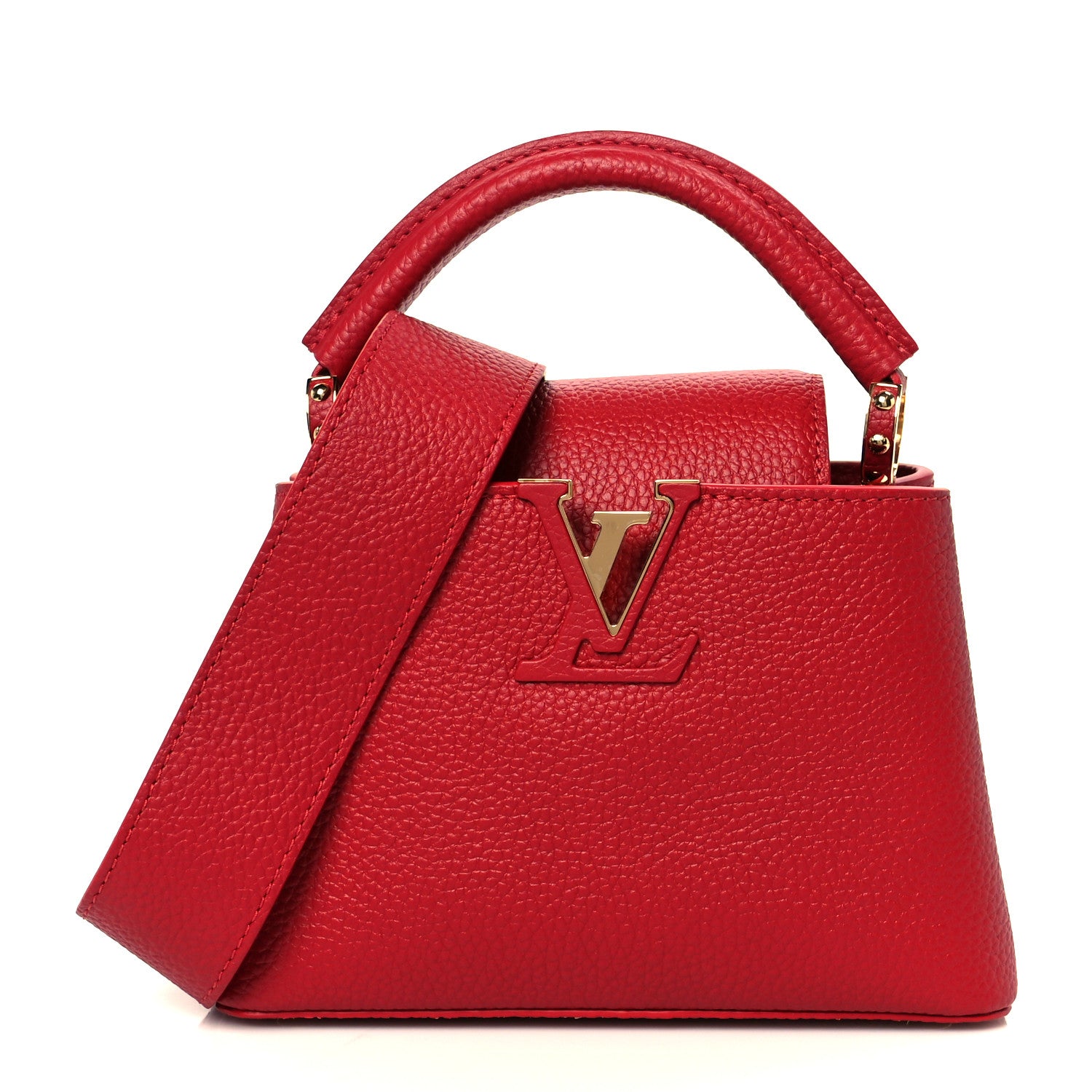 Taurillon Mini Capucines Scarlet