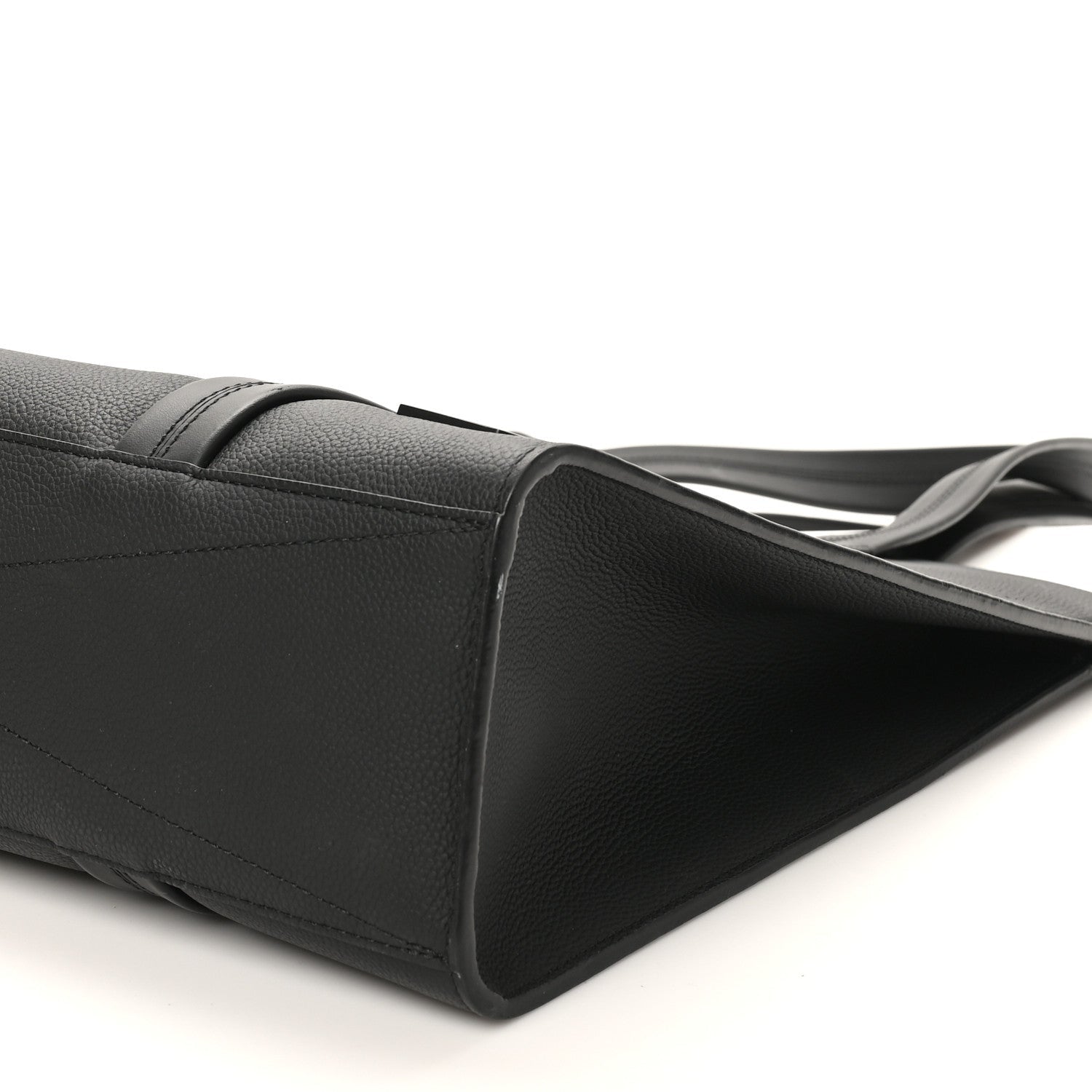 Grained Calfskin LV Aerogram Tote Black