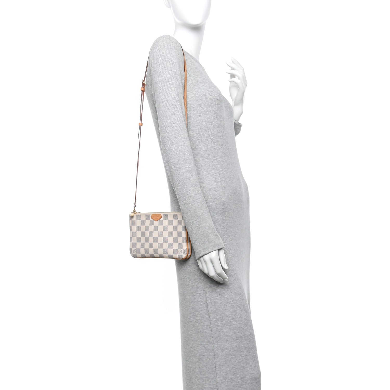 Damier Azur Double Zip Pochette