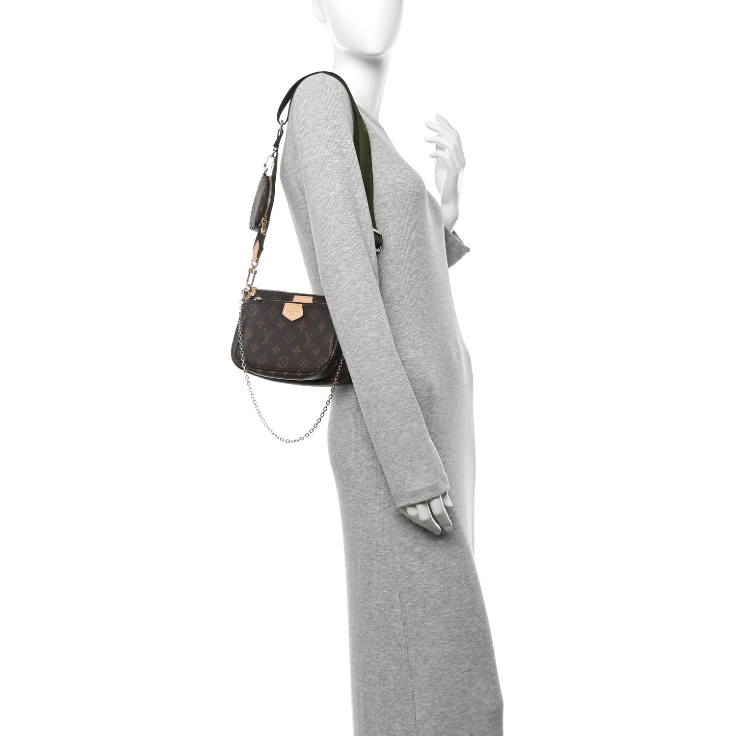 Monogram Multi Pochette Accessories Kaki