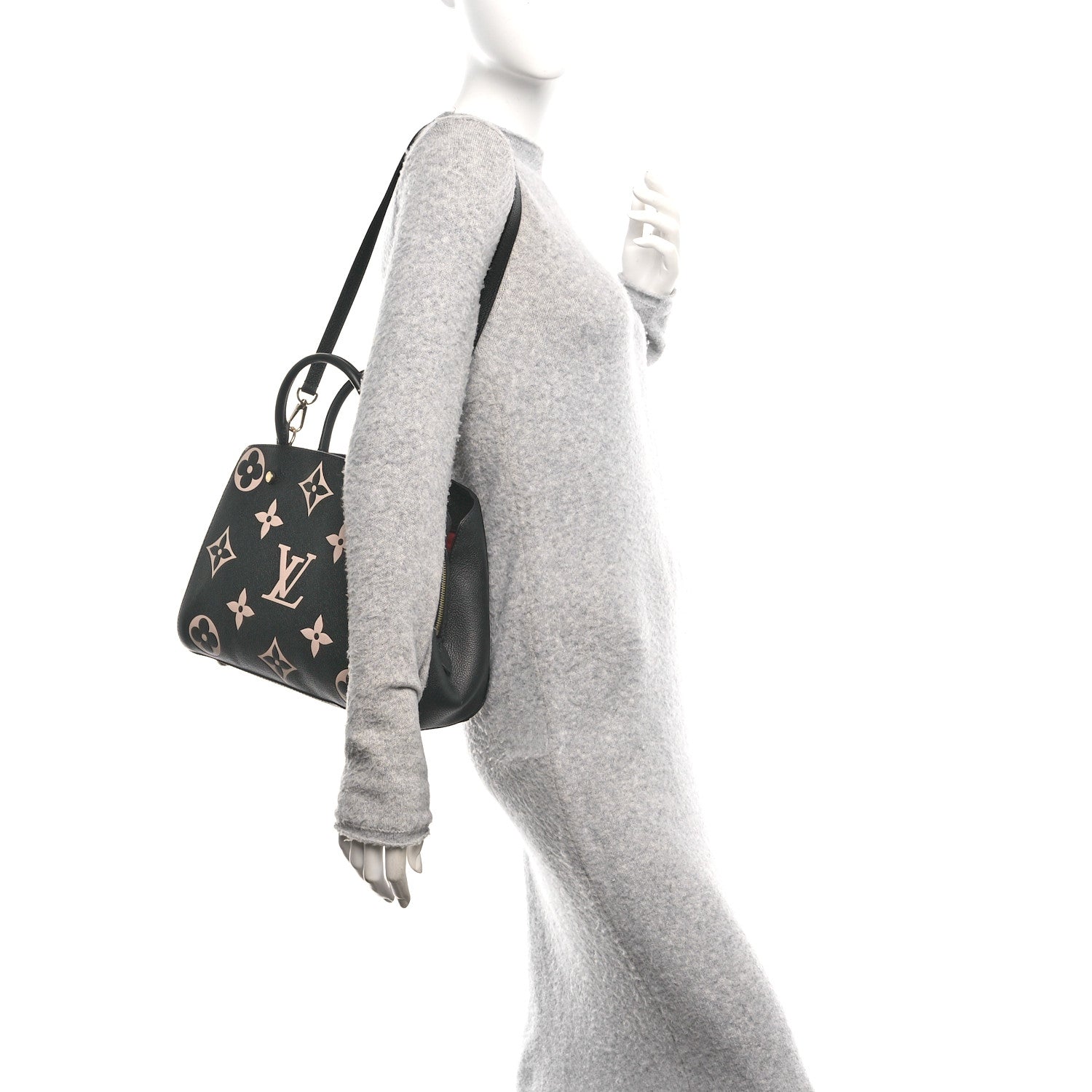 Empreinte Monogram Giant Montaigne MM Black Beige