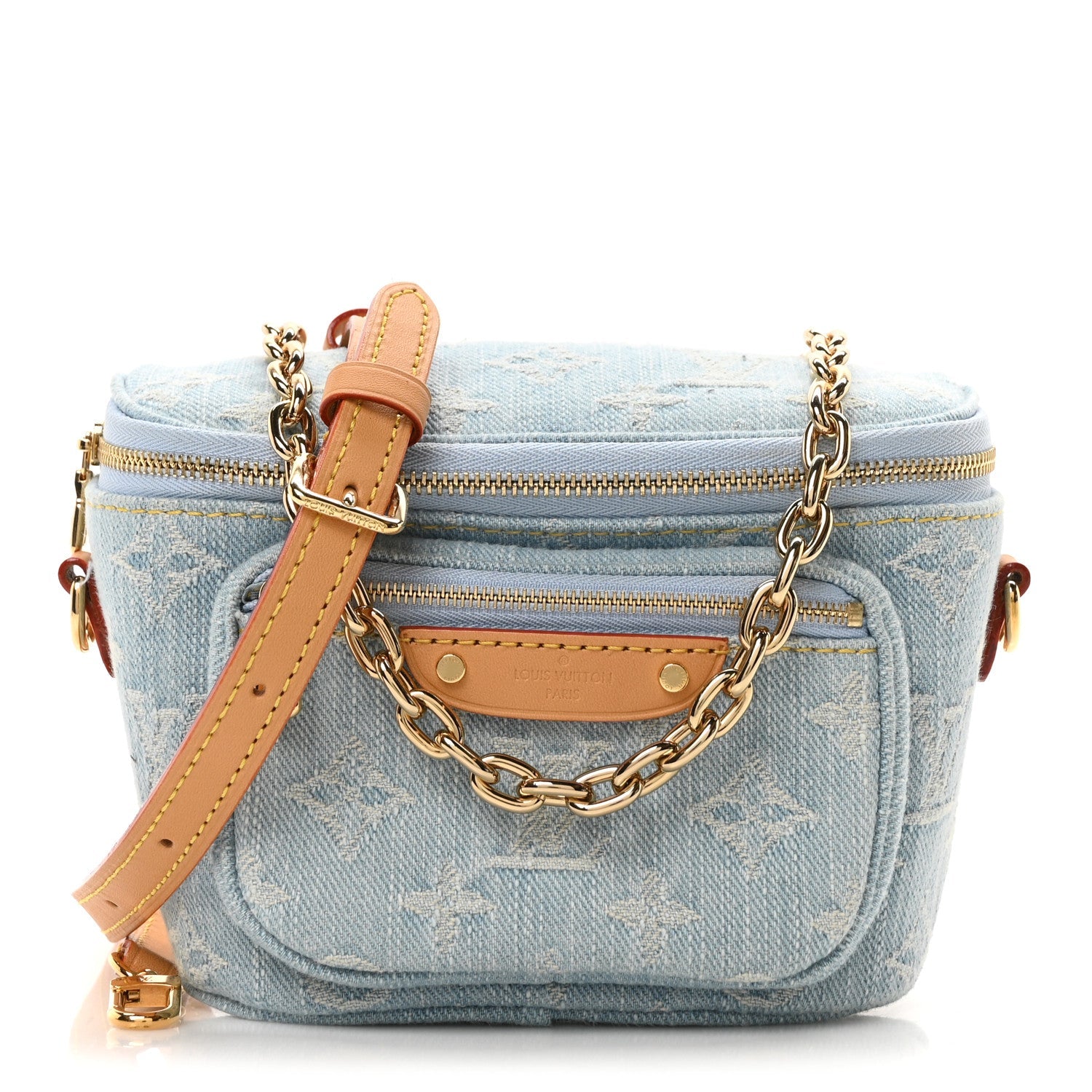 Monogram Denim Mini Bumbag Sky Blue