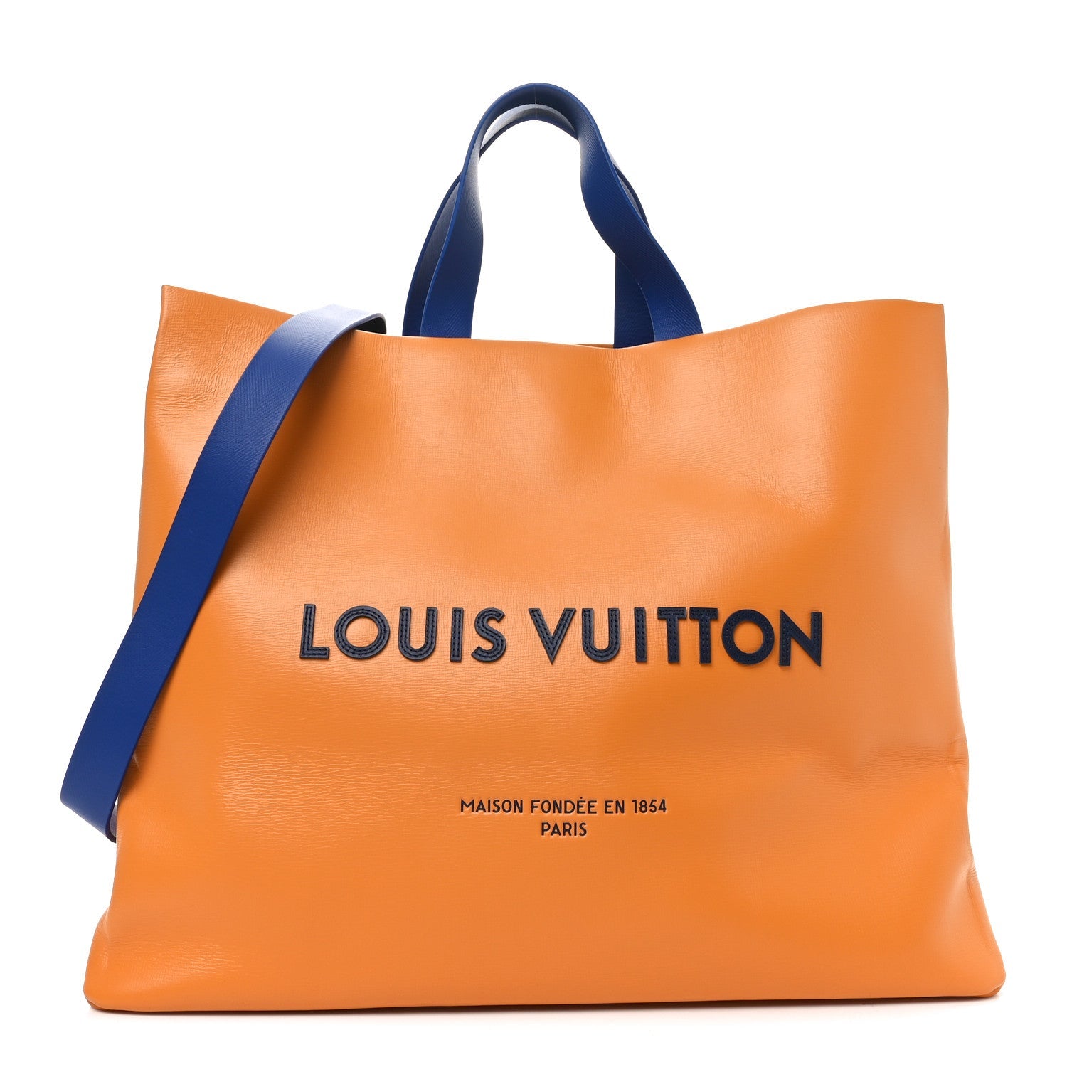 Cowhide Shopper Bag MM Safran