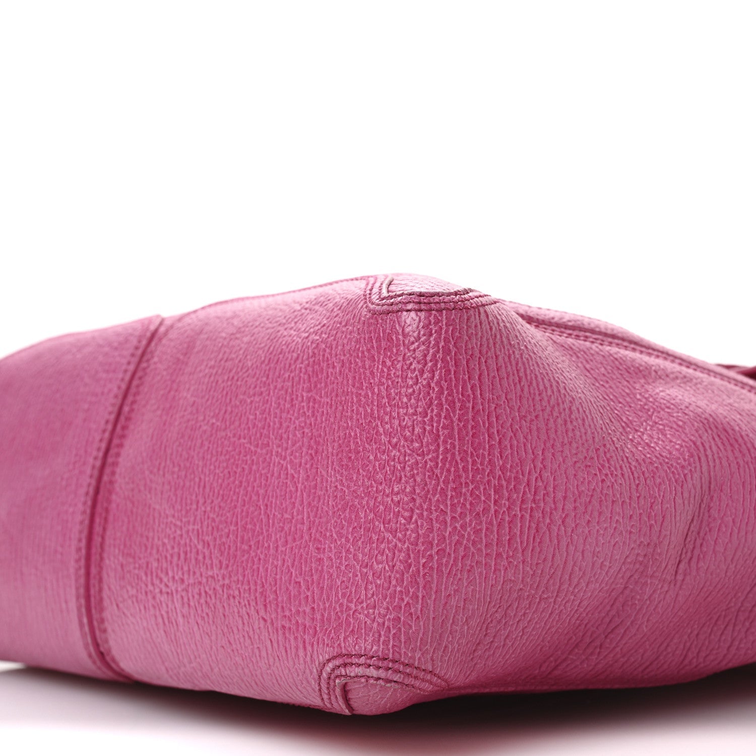 Textured Calfskin Large Pashli Satchel Bright Fuchsia