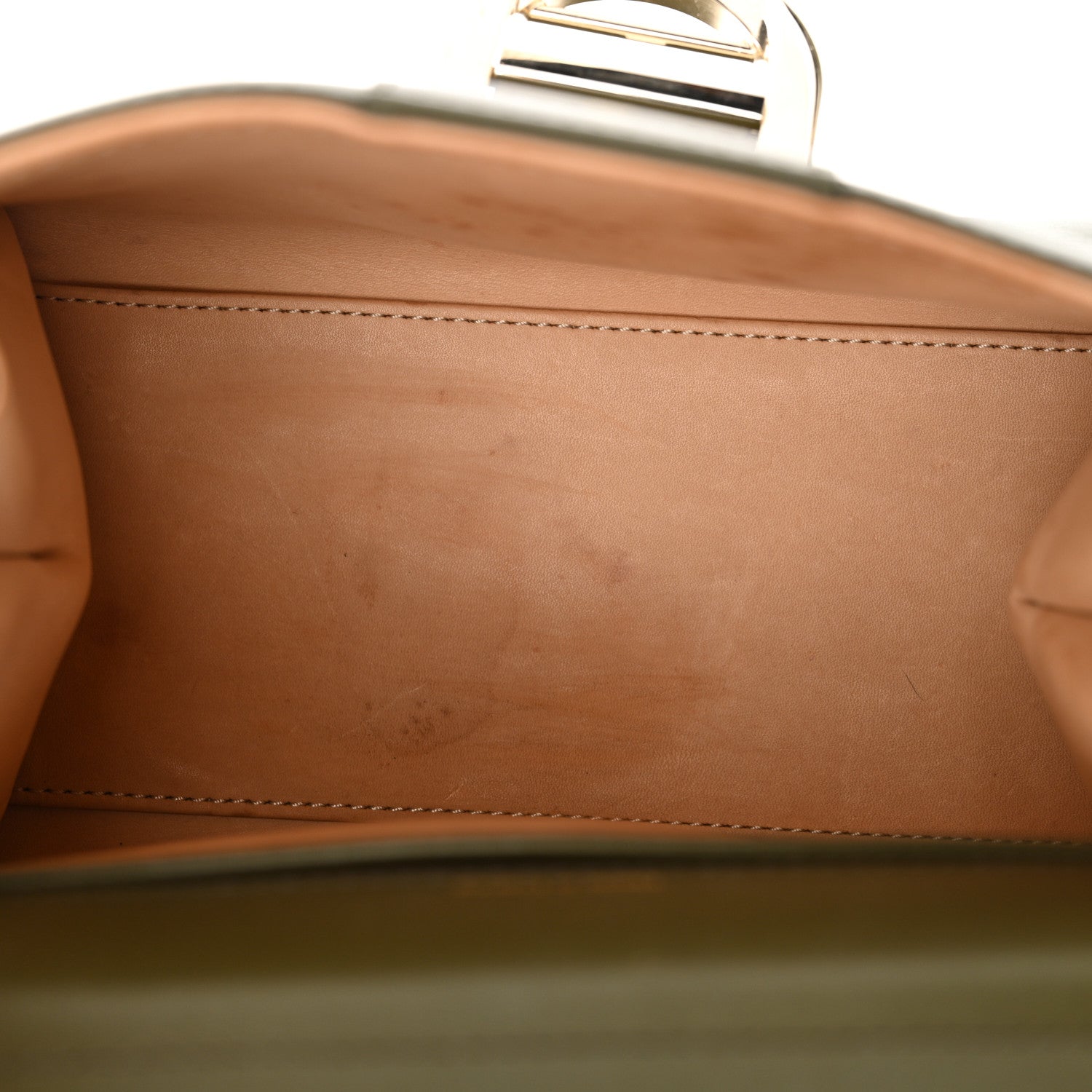 Box Calfskin Mini Brillant Satchel Olive