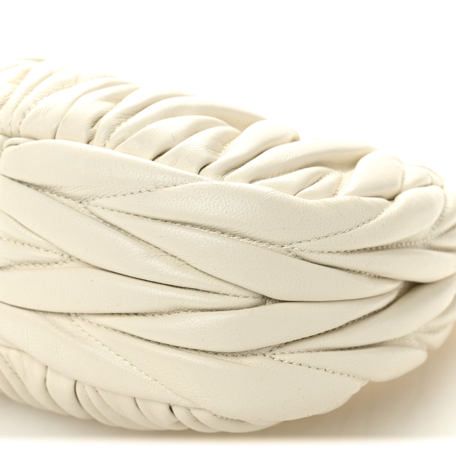 Nappa Matelasse Mini Wander Hobo White