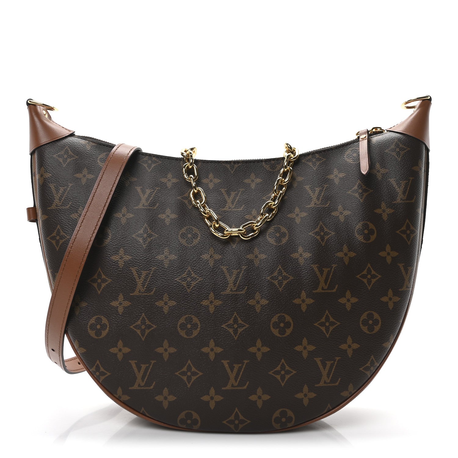 Reverse Monogram Loop Hobo