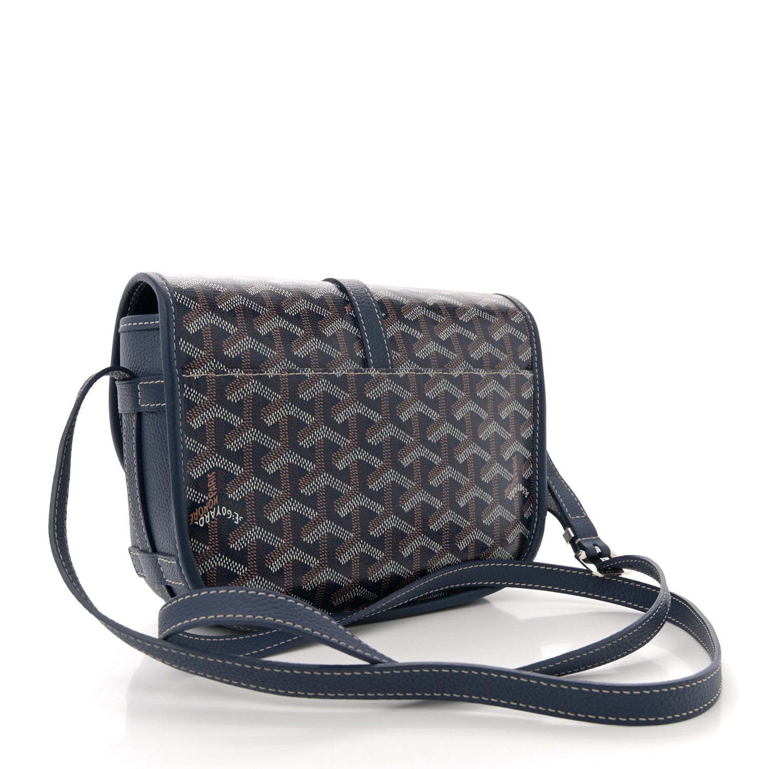 Goyardine Belvedere II PM Messenger Bag Navy