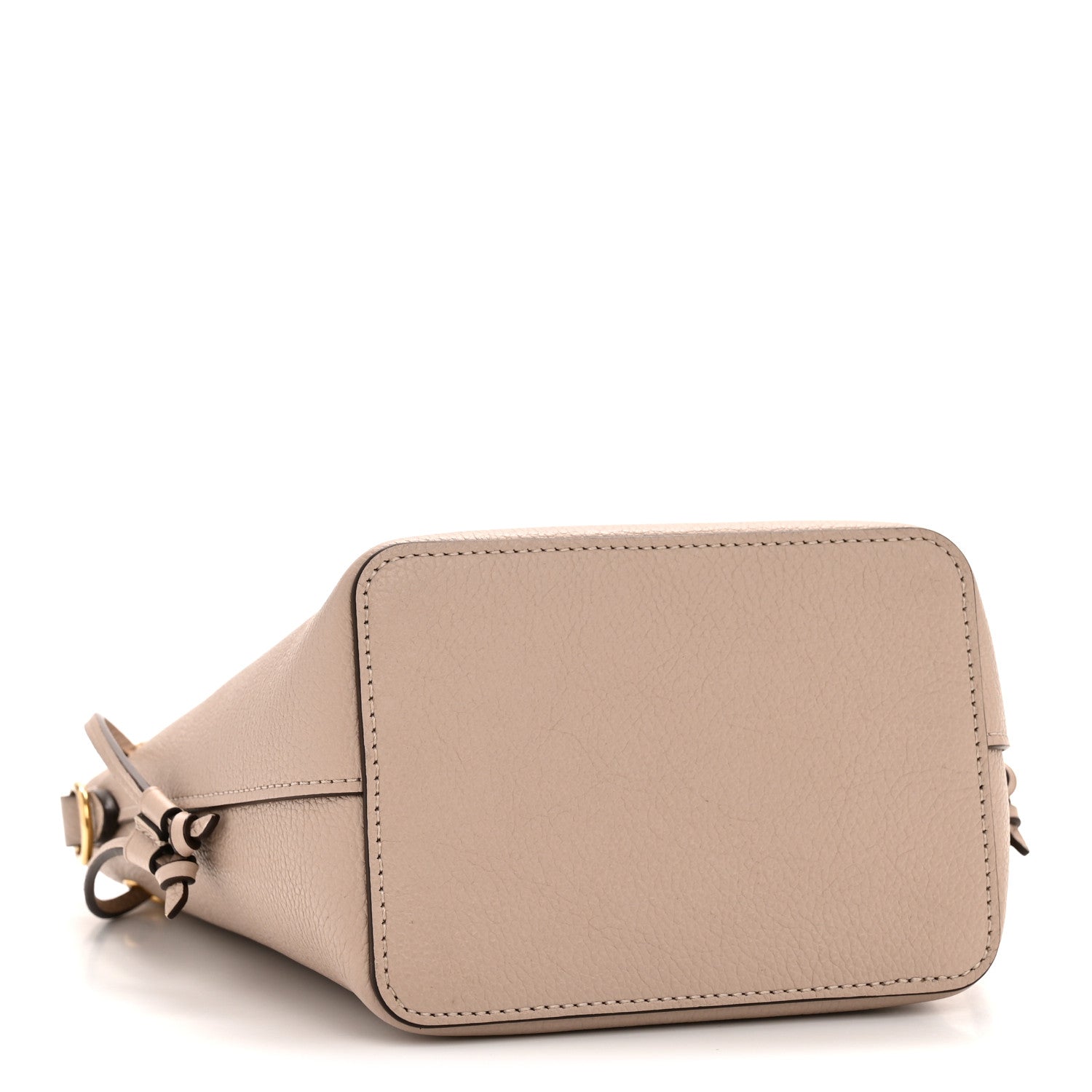 Calfskin Nano Lockme Bucket Greige