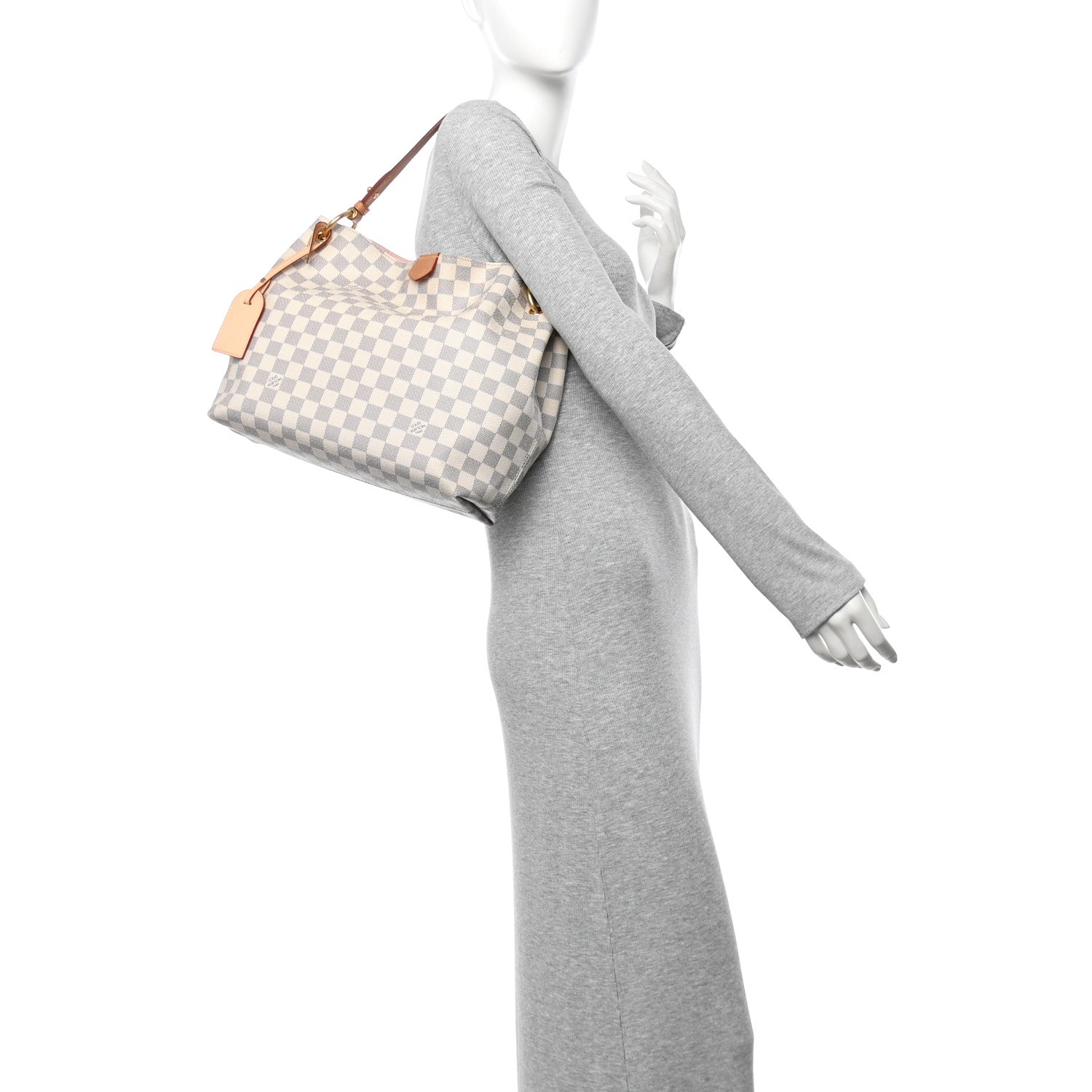 Damier Azur Graceful PM Rose Ballerine