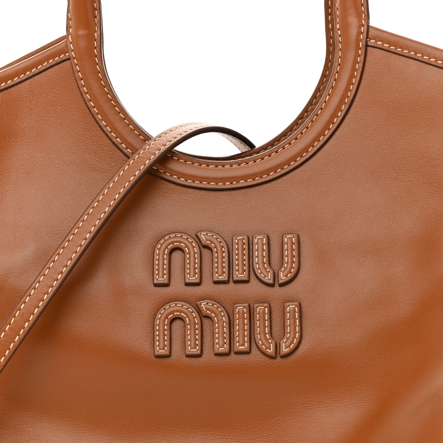 Soft Calf Softy Small Ivy Tote Bag Caramel