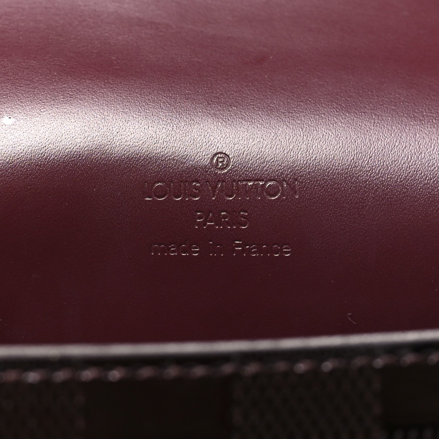 Damier Vernis Club Bag Carmine