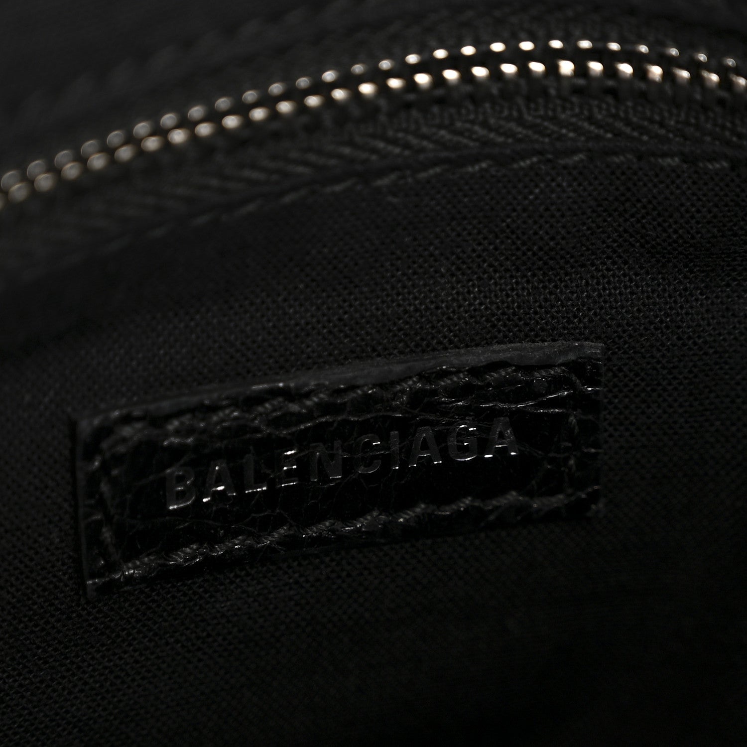 Agneau Classic Silver Hardware Mini City Black