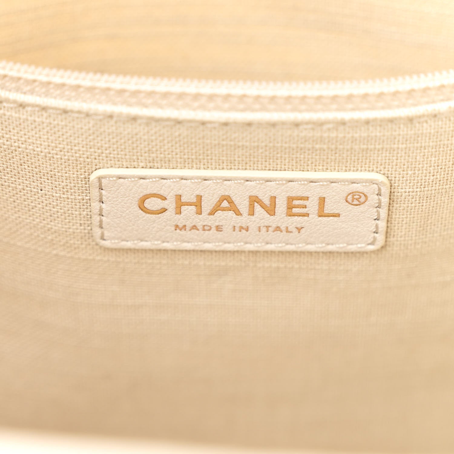 Canvas Small Deauville Tote Beige