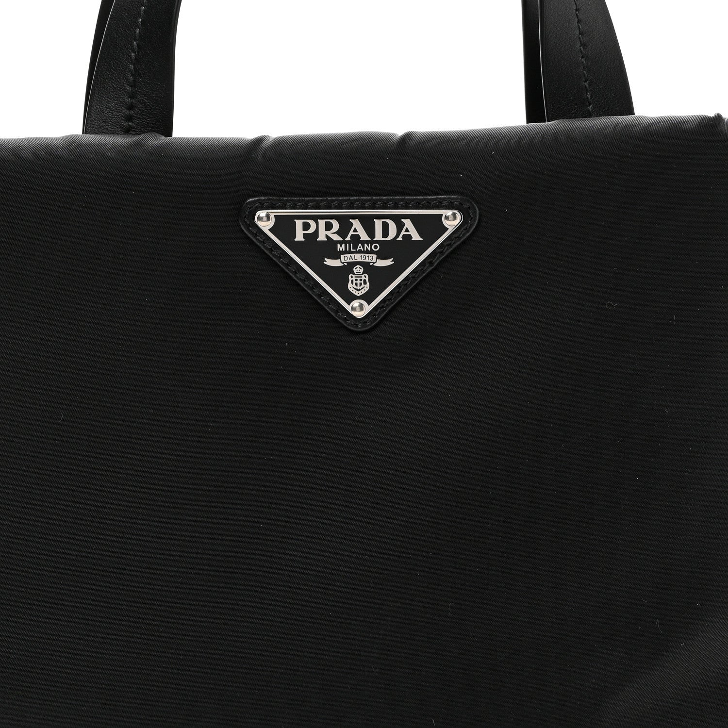 Tessuto Nylon Soft Padded Small Shopping Tote Black