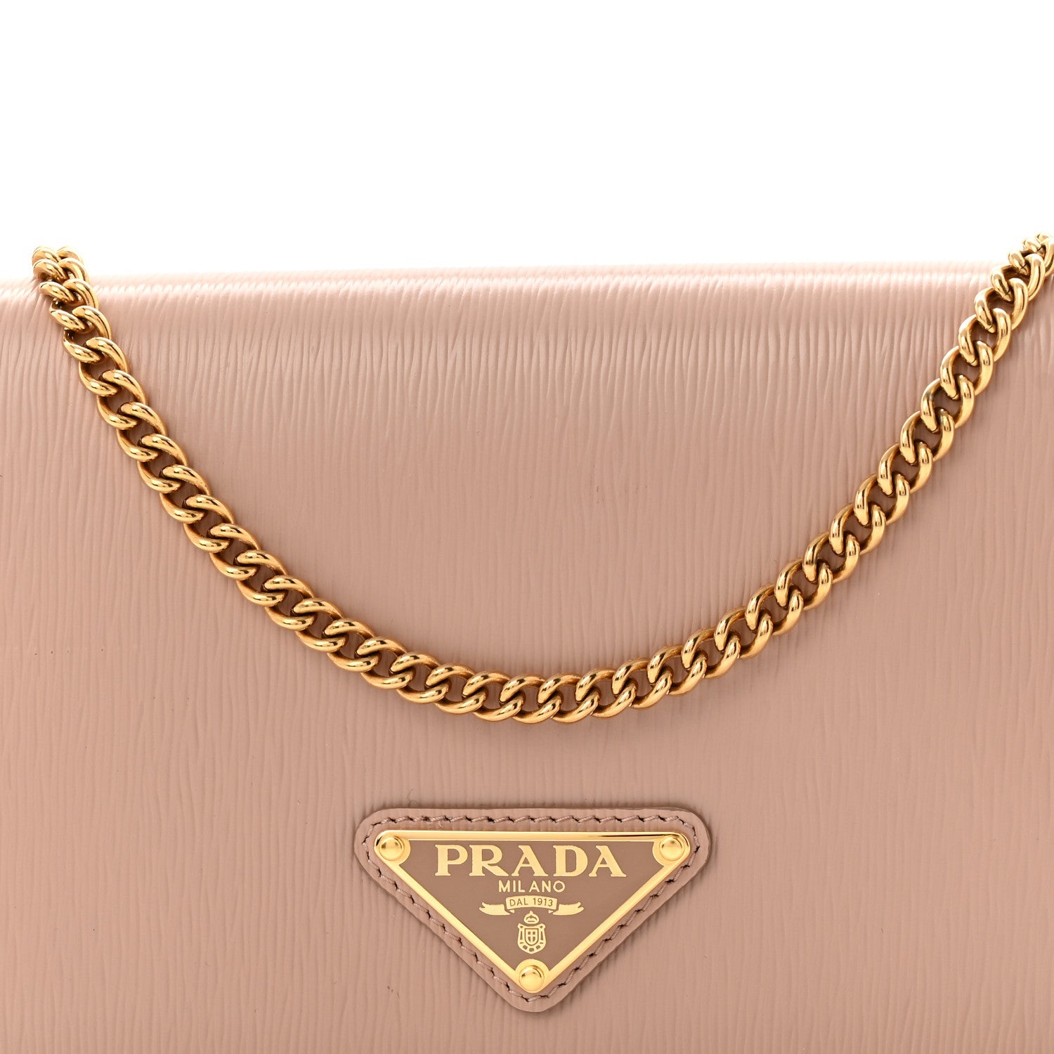 Vitello Move Triangle Logo Miniborse Cipria