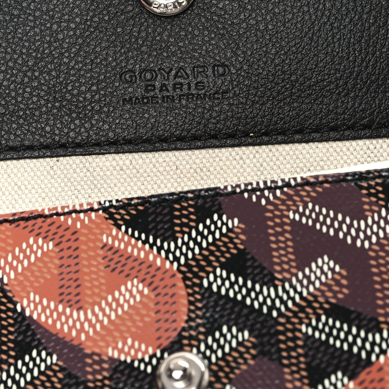 Goyardine Saint Louis Lettres Camouflage PM Black Pink Multicolor