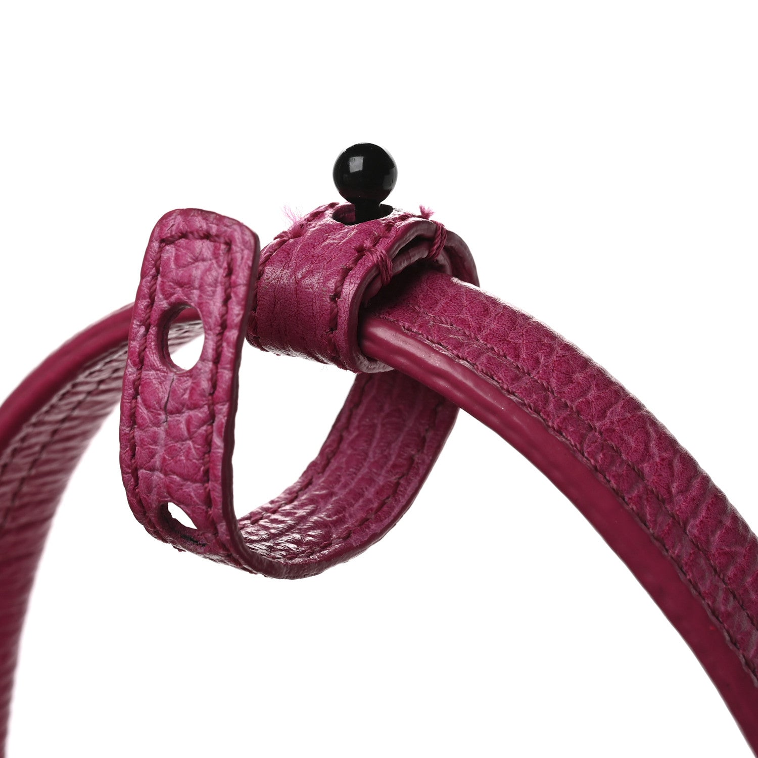 Textured Calfskin Large Pashli Satchel Bright Fuchsia