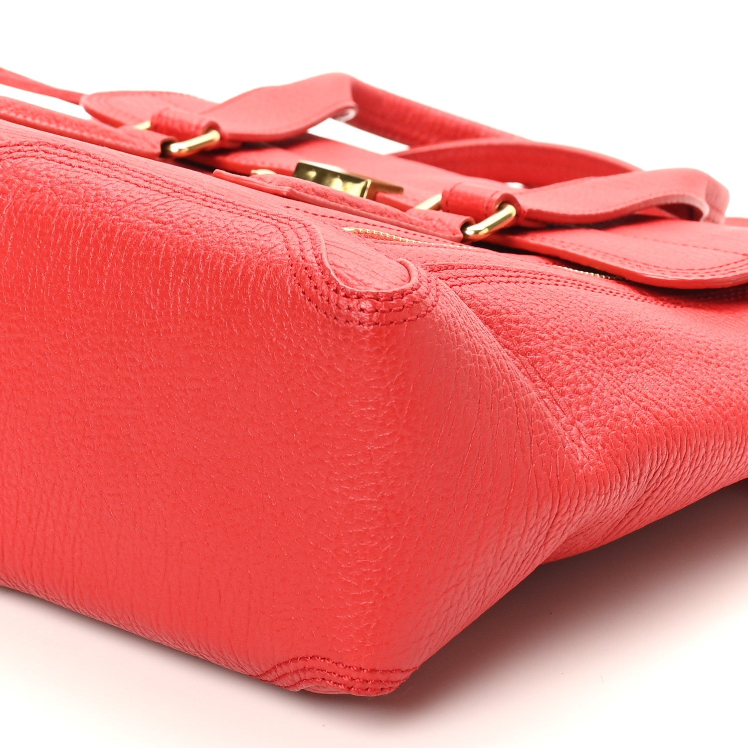 Textured Calfskin Medium Pashli Satchel Red