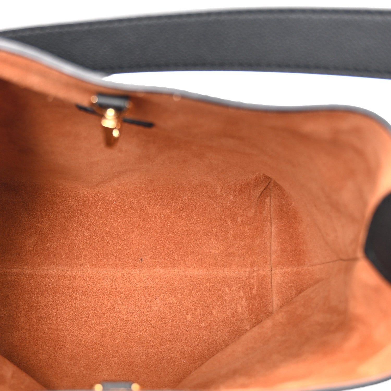 Grained Calfskin Low Key Hobo PM Black