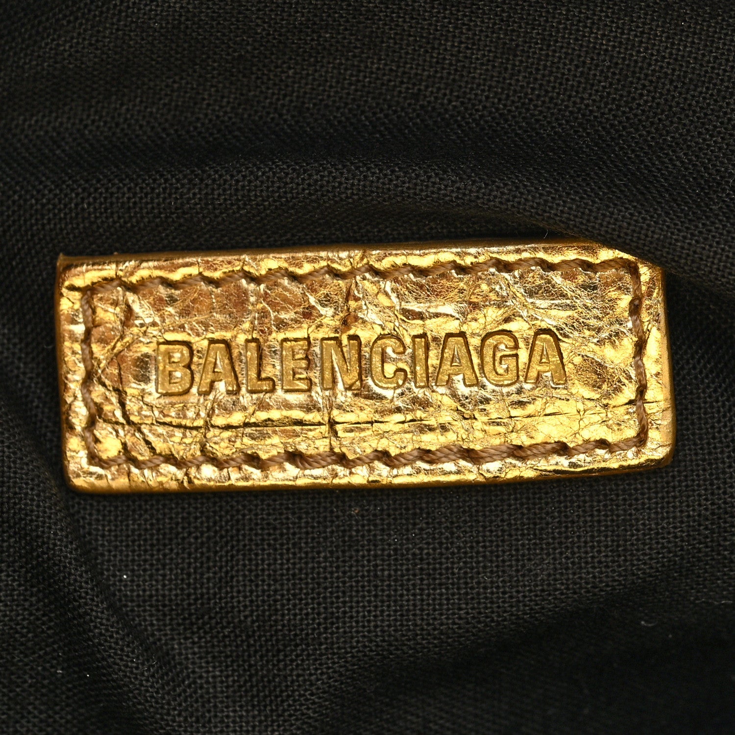 Metallized Agneau Arena Superbusy XS Sling Zip Shoulder Bag Gold