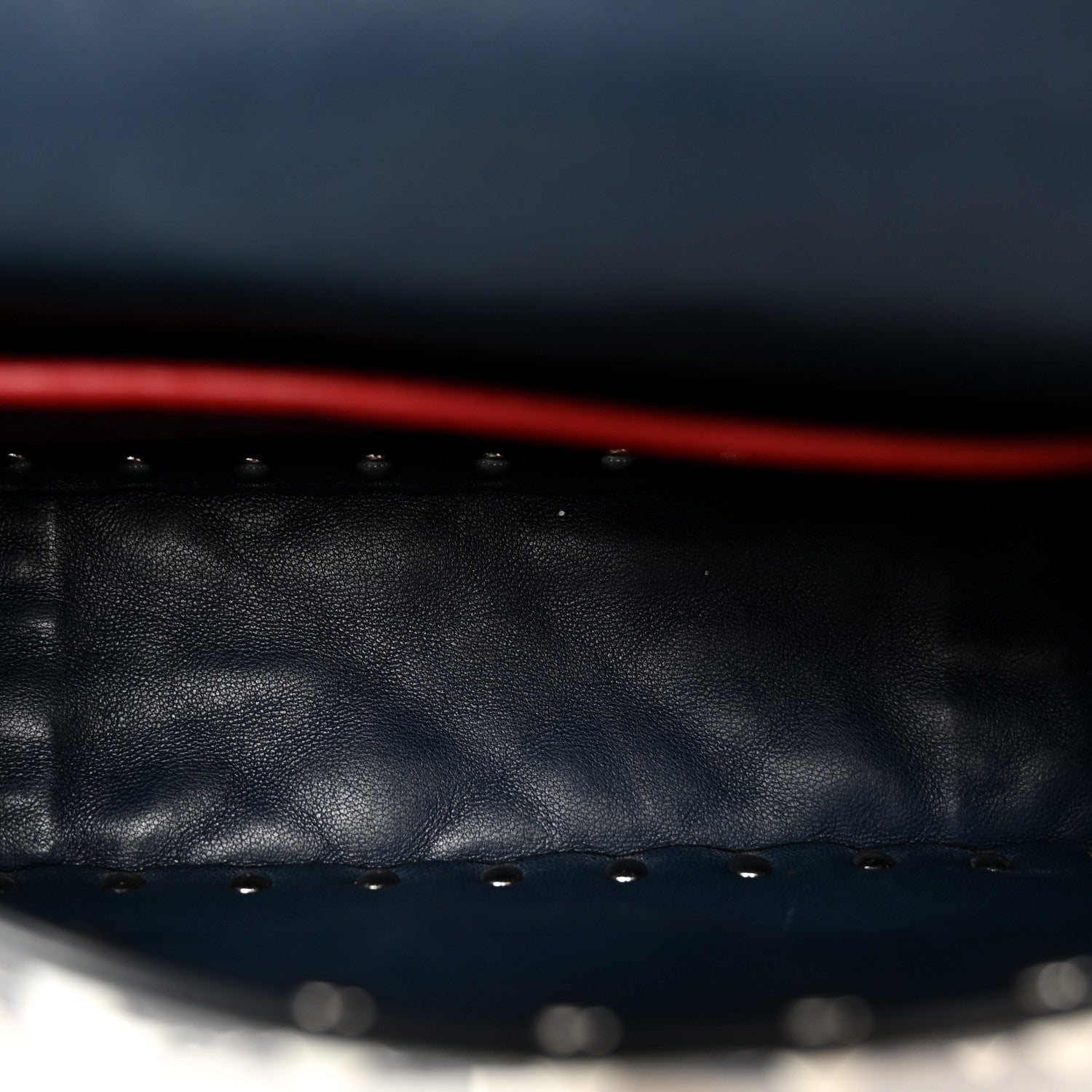 Nappa Small Free Rockstud Spike Shoulder Bag Marine