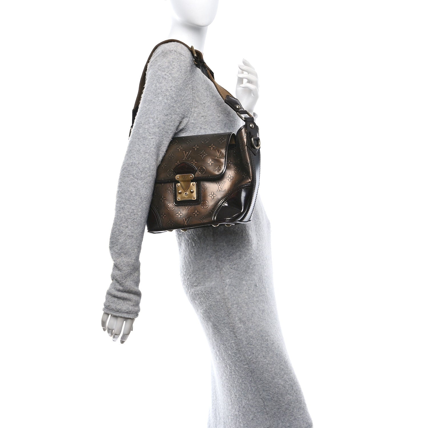 Monogram Embossed Sergent PM Bronze