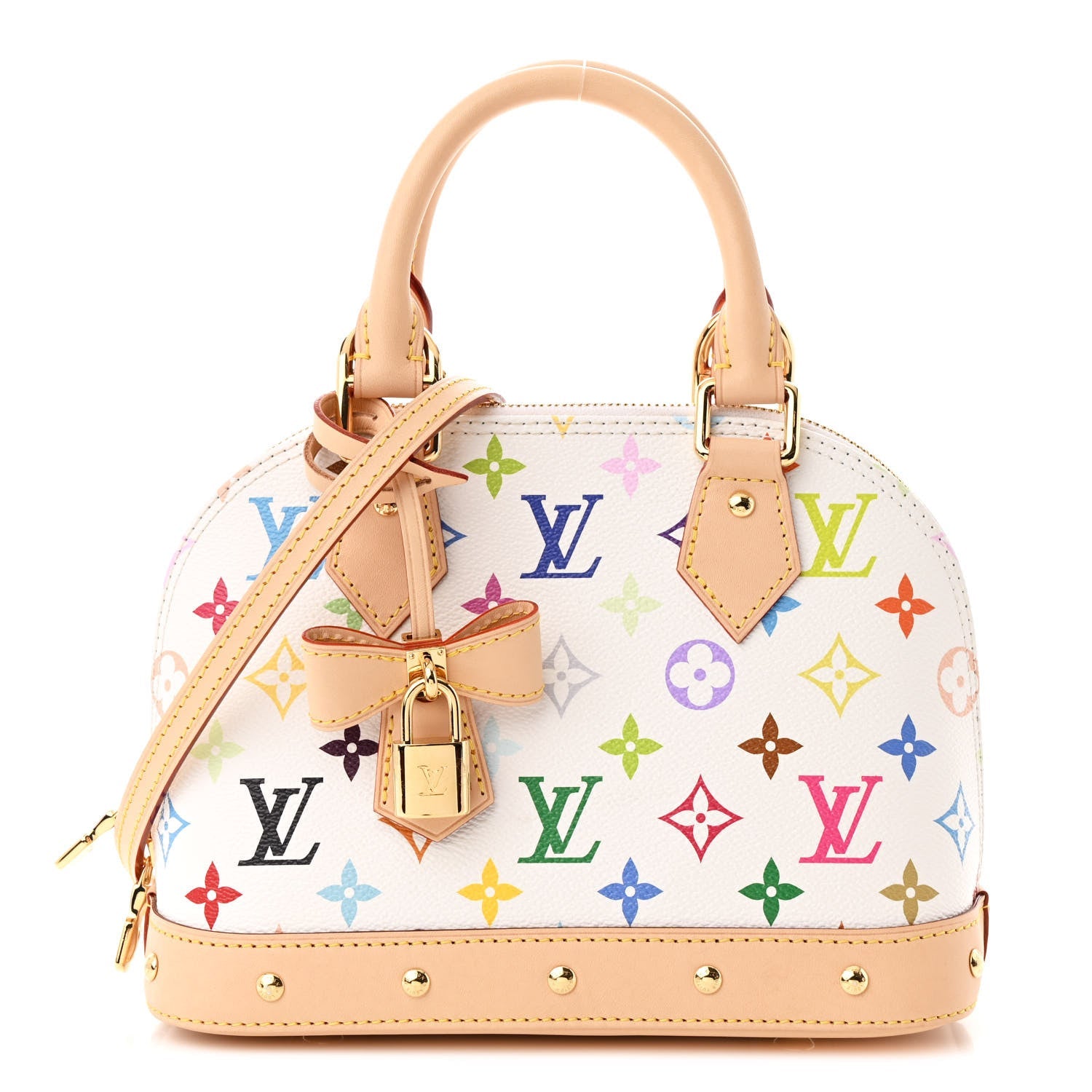 LV x TM Monogram Multicolor Alma BB White