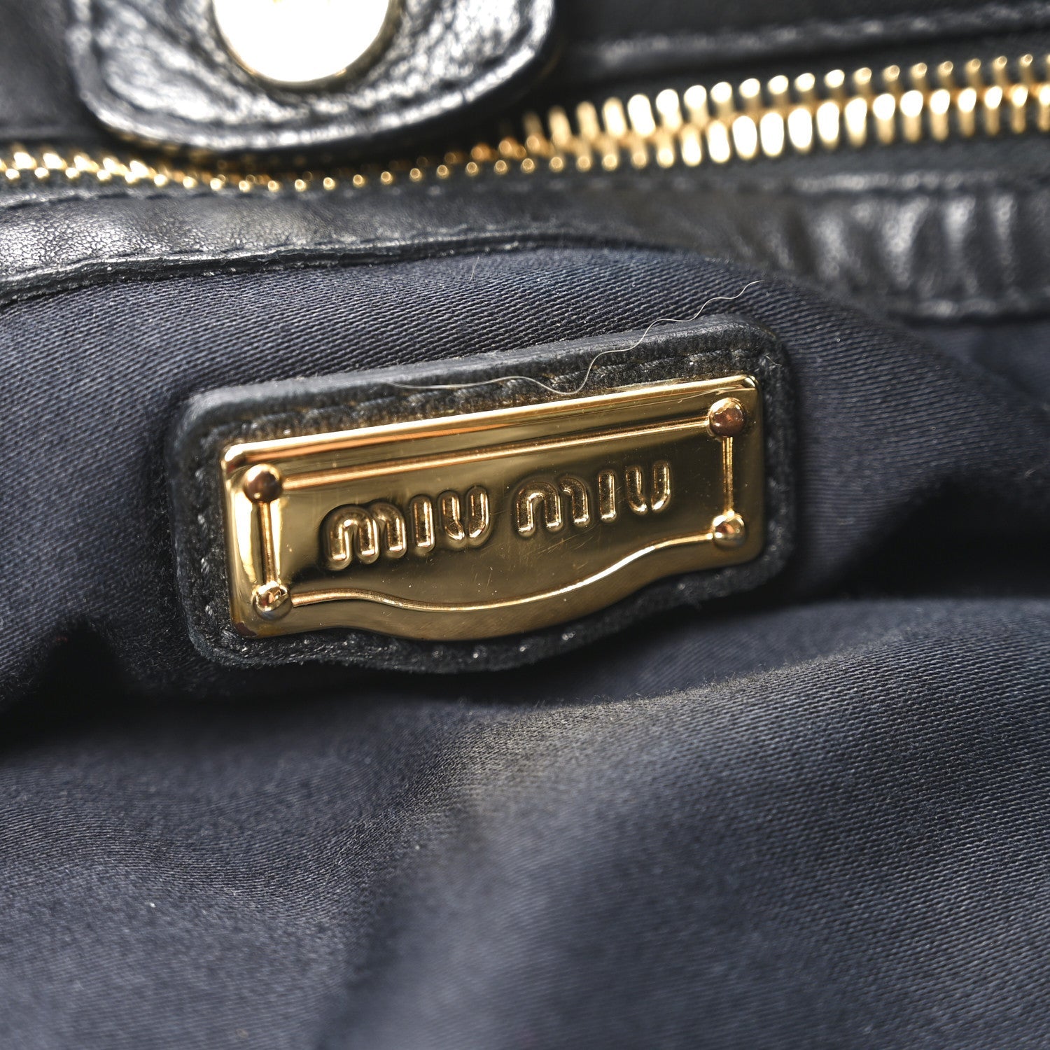 Nappa Matelasse Top Handle Black