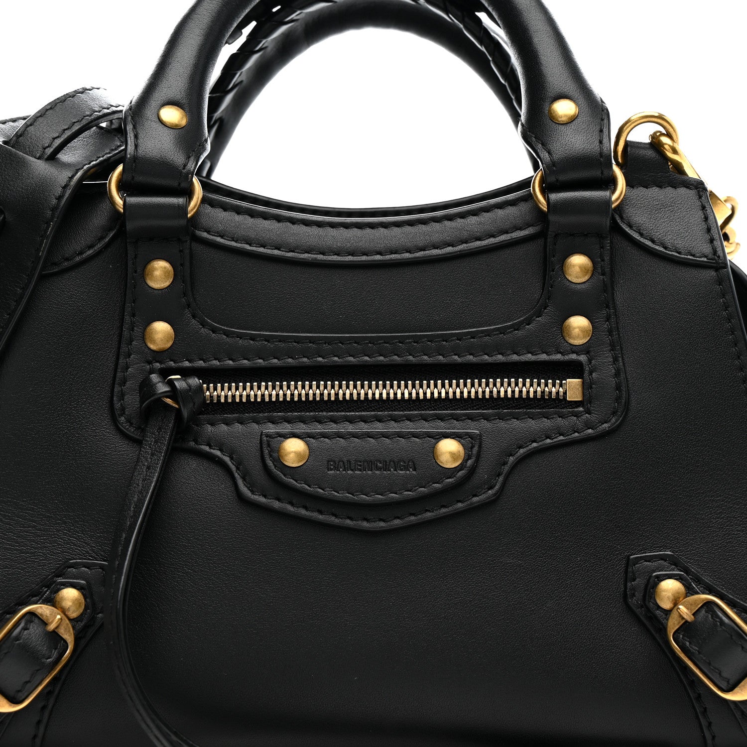 Smooth Calfskin Neo Classic Gold Hardware Mini City Black