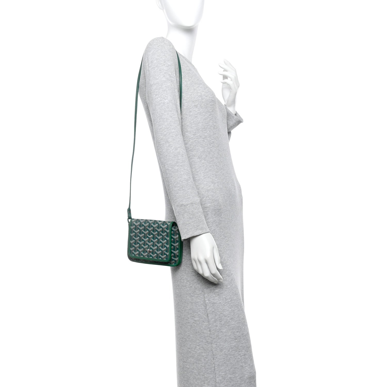 Goyardine Plumet Wallet Clutch Green